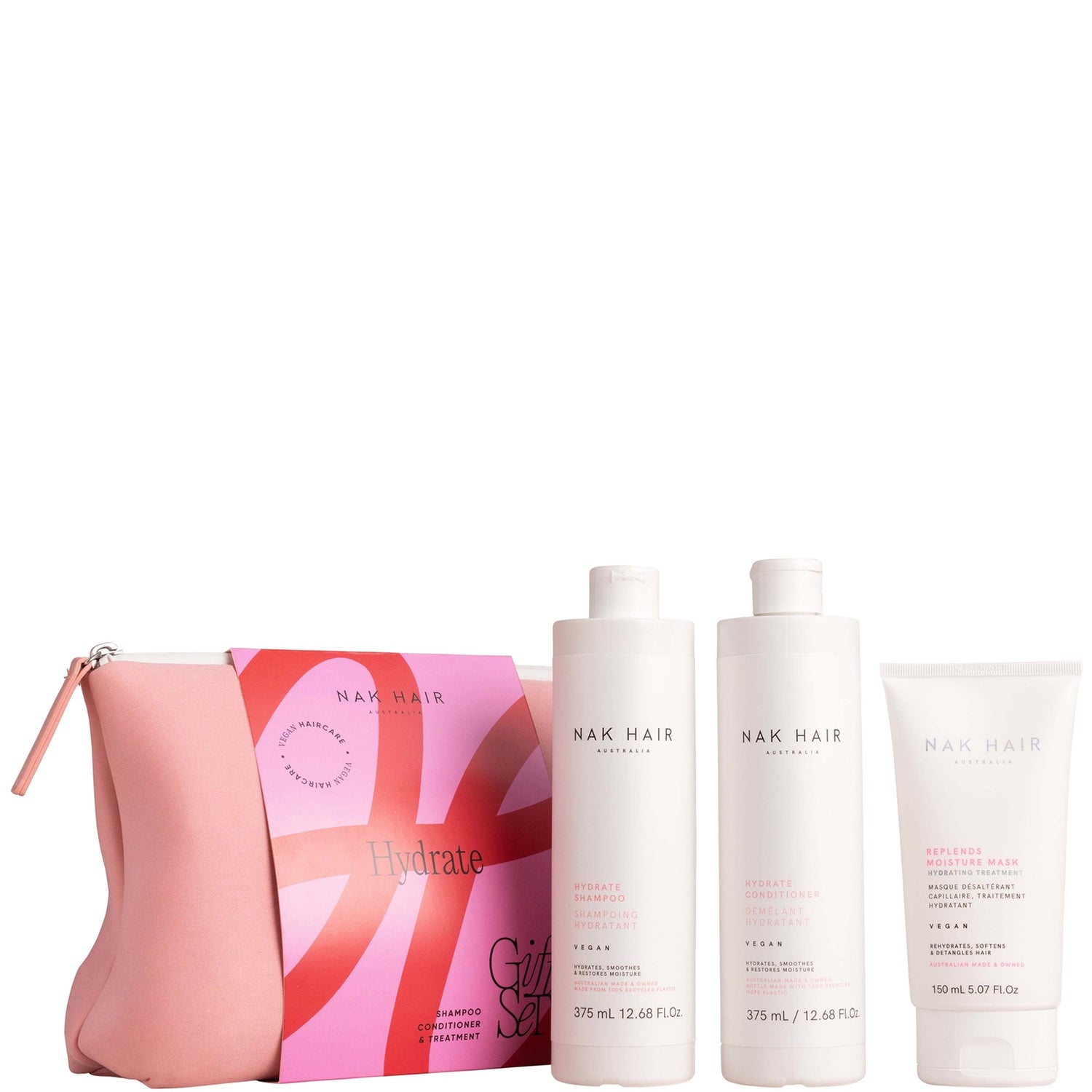 NAK Holiday Hydrate Gift Set with Bag (Worth $107.85)