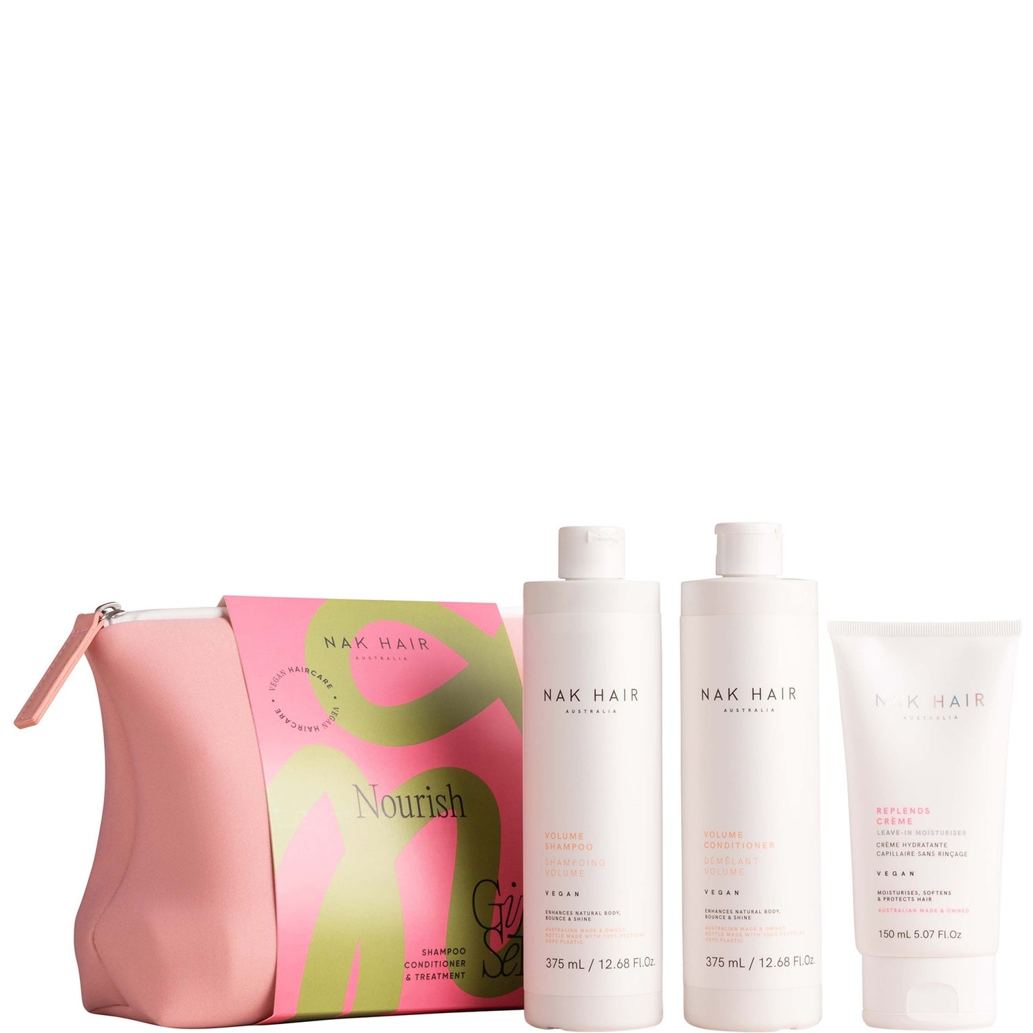 NAK Holiday Nourish Gift Set with Bag (Worth $107.85)