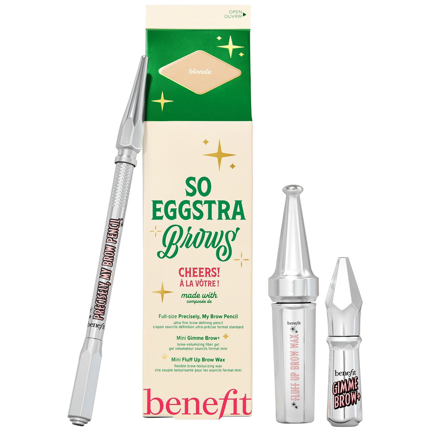 benefit So Eggstra Brows Precisely, My Brow Eyebrow Pencil, Fluff Up Brow Wax & Gimme Brow+ Gel 4.58g (Various Shades)
