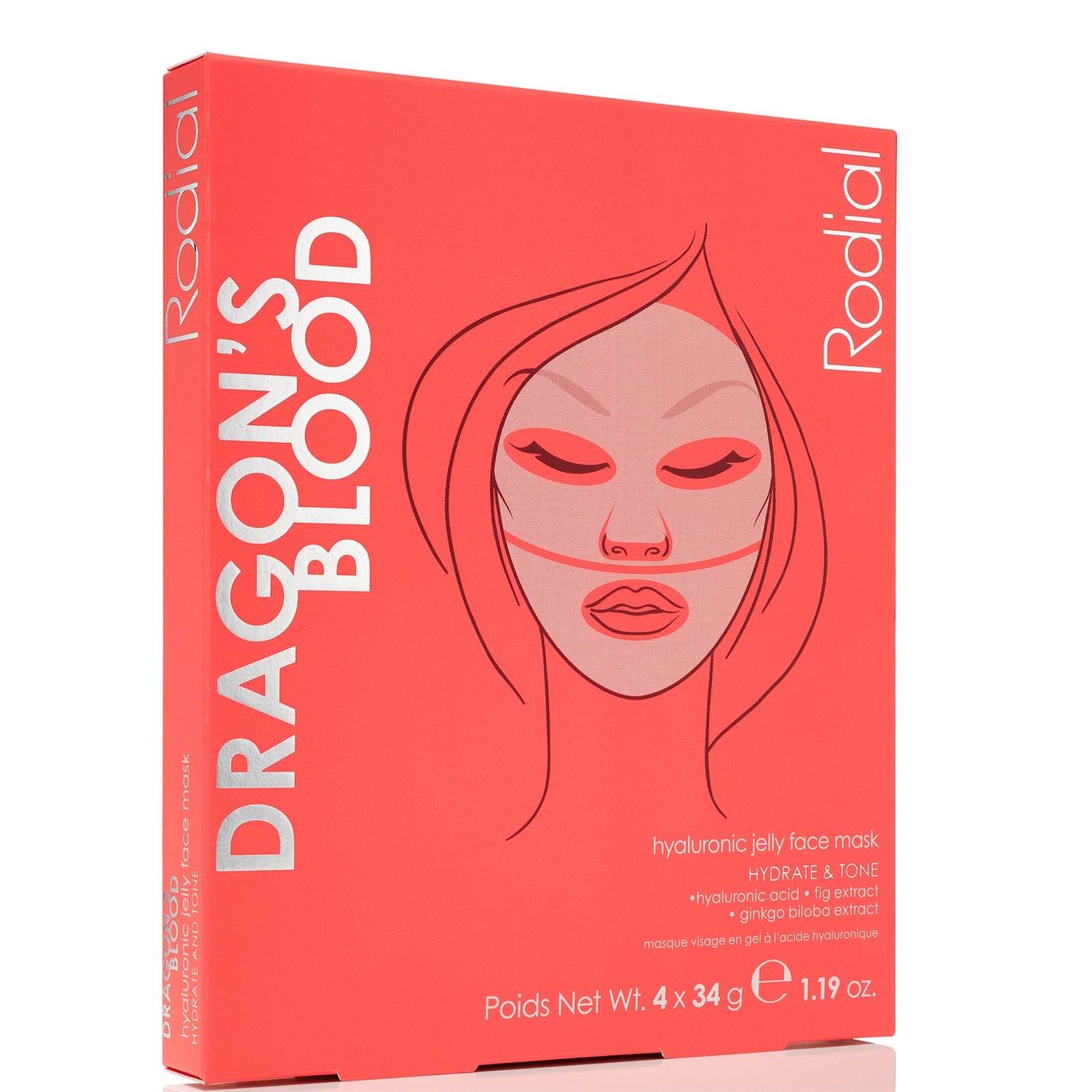 Rodial Dragons Blood Hyaluronic Jelly Mask x4