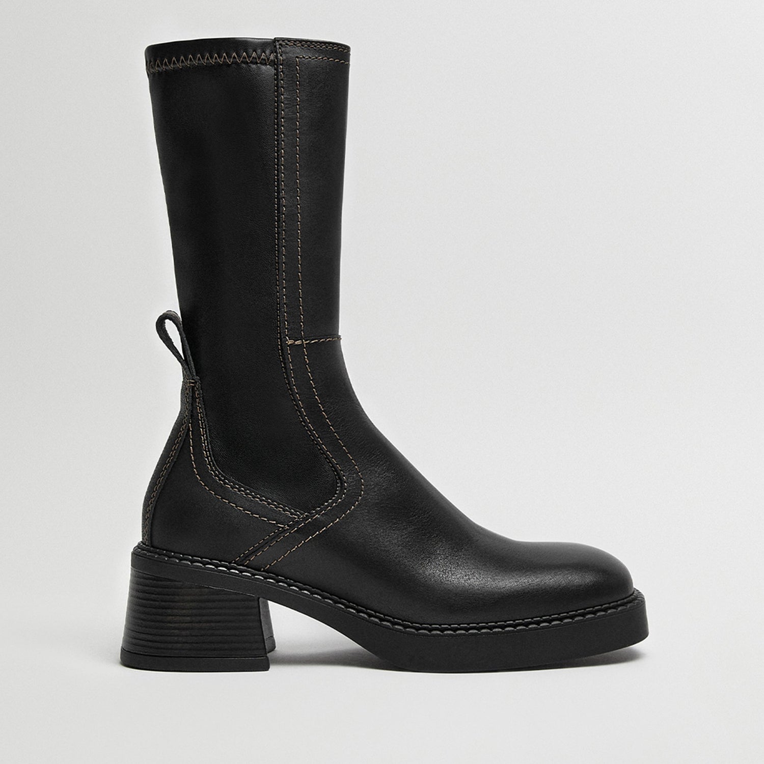 E8 by Miista Women's Fabi Heeled Leather Chelsea Boots - UK 6