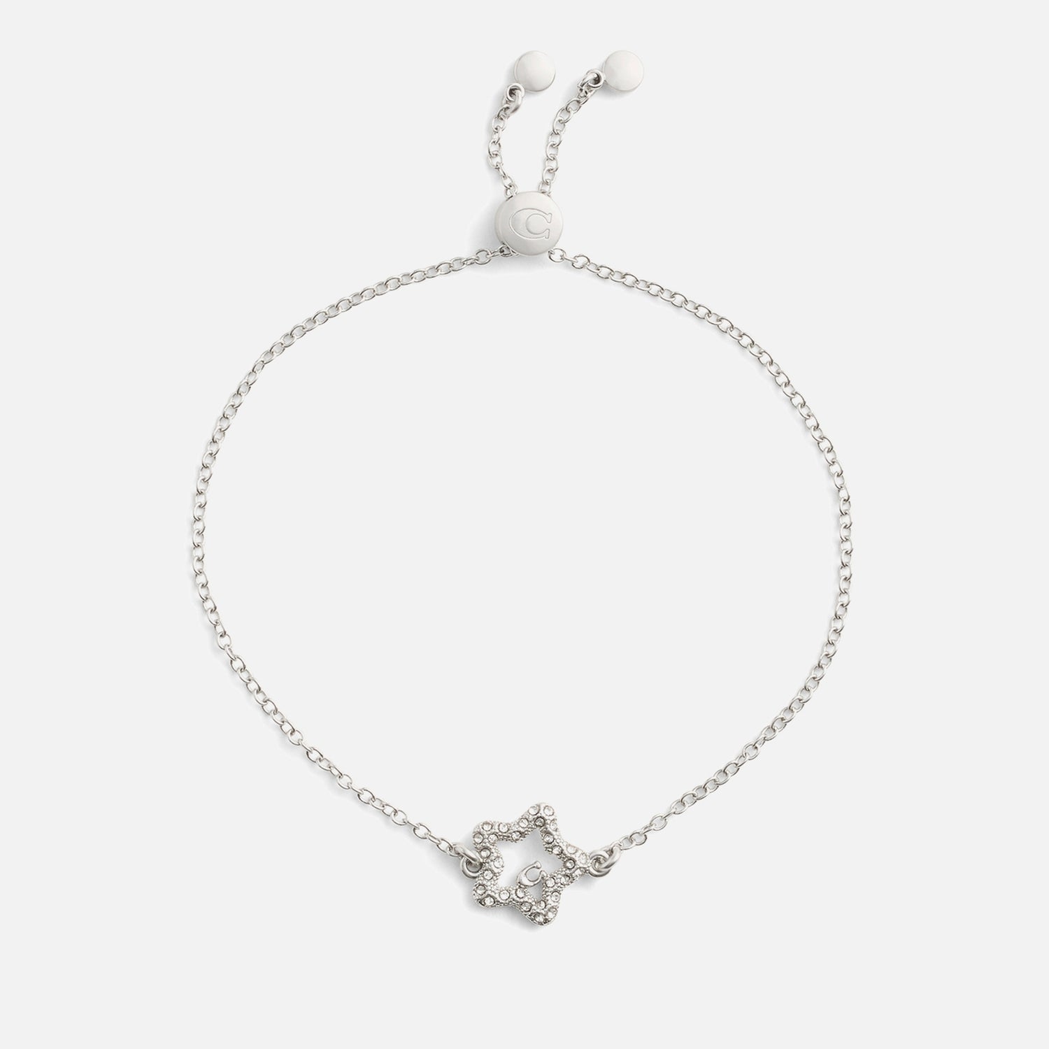 Coach Signature Pavé Silver-Tone Bracelet