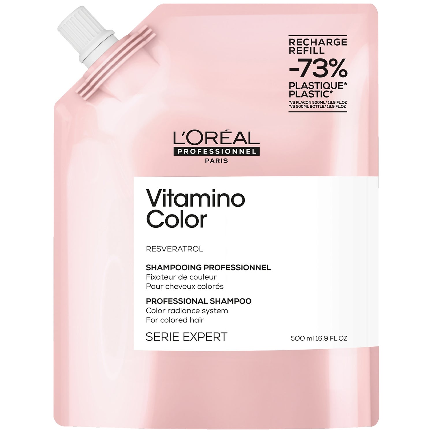 L'Oréal Professionnel Vitamino Color Shampoo Refill Pack 500ml for Coloured Hair