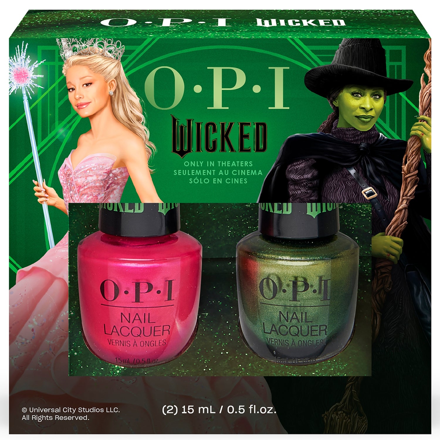 OPI x Wicked Nail Lacquer Duo Pack- 2 x 15ml