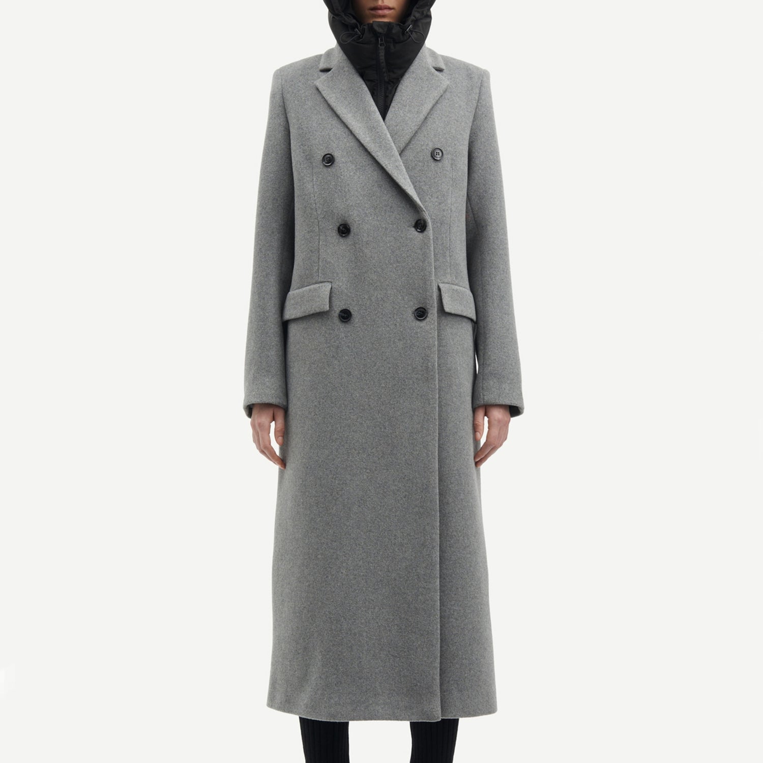 Samsøe Samsøe Recycled Wool Falcon Coat - XS