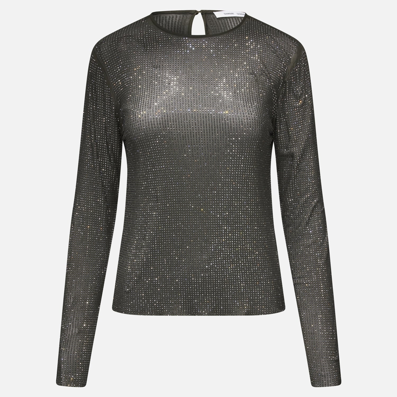 Samsøe Samsøe Samagda Sequinned Mesh Top - S