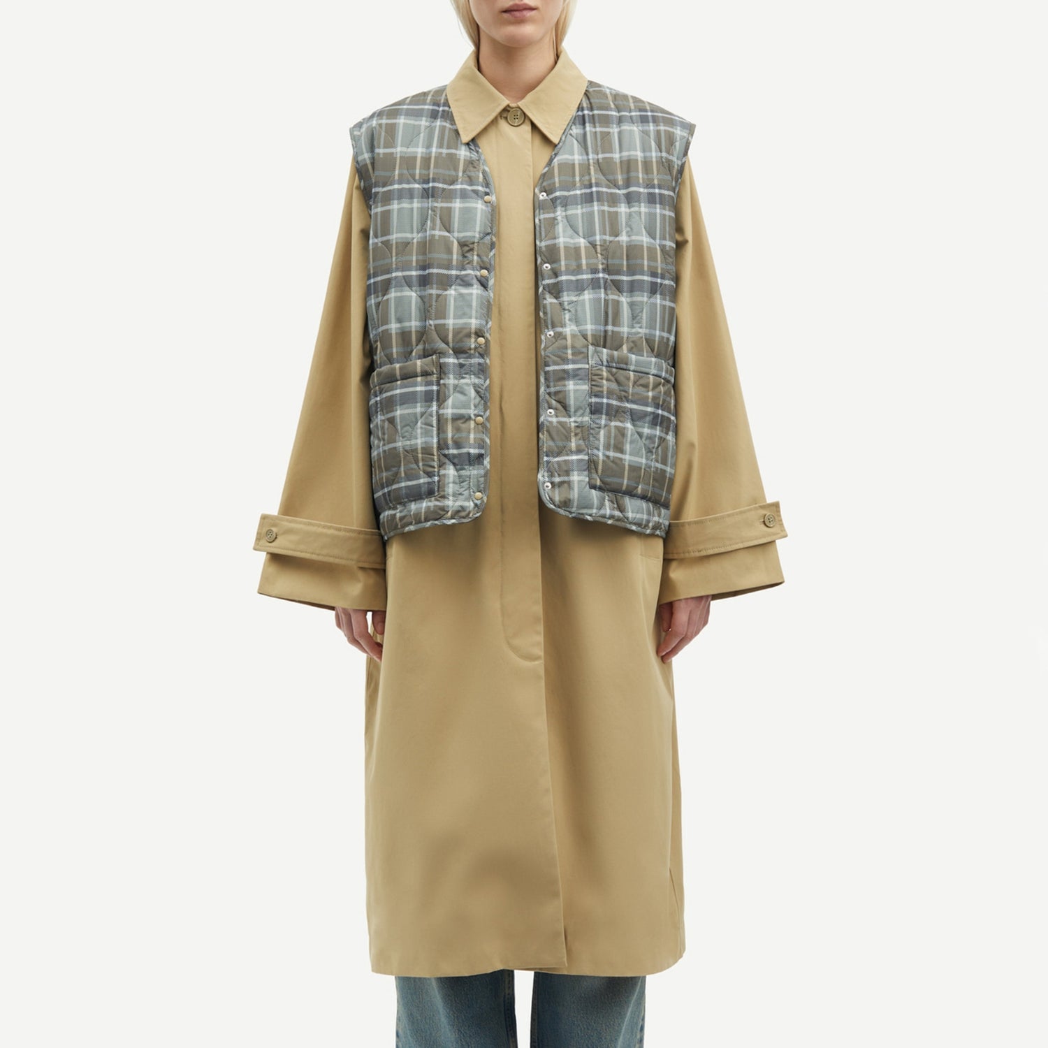 Samsøe Samsøe Sarooney Gabardine Trench Coat - M
