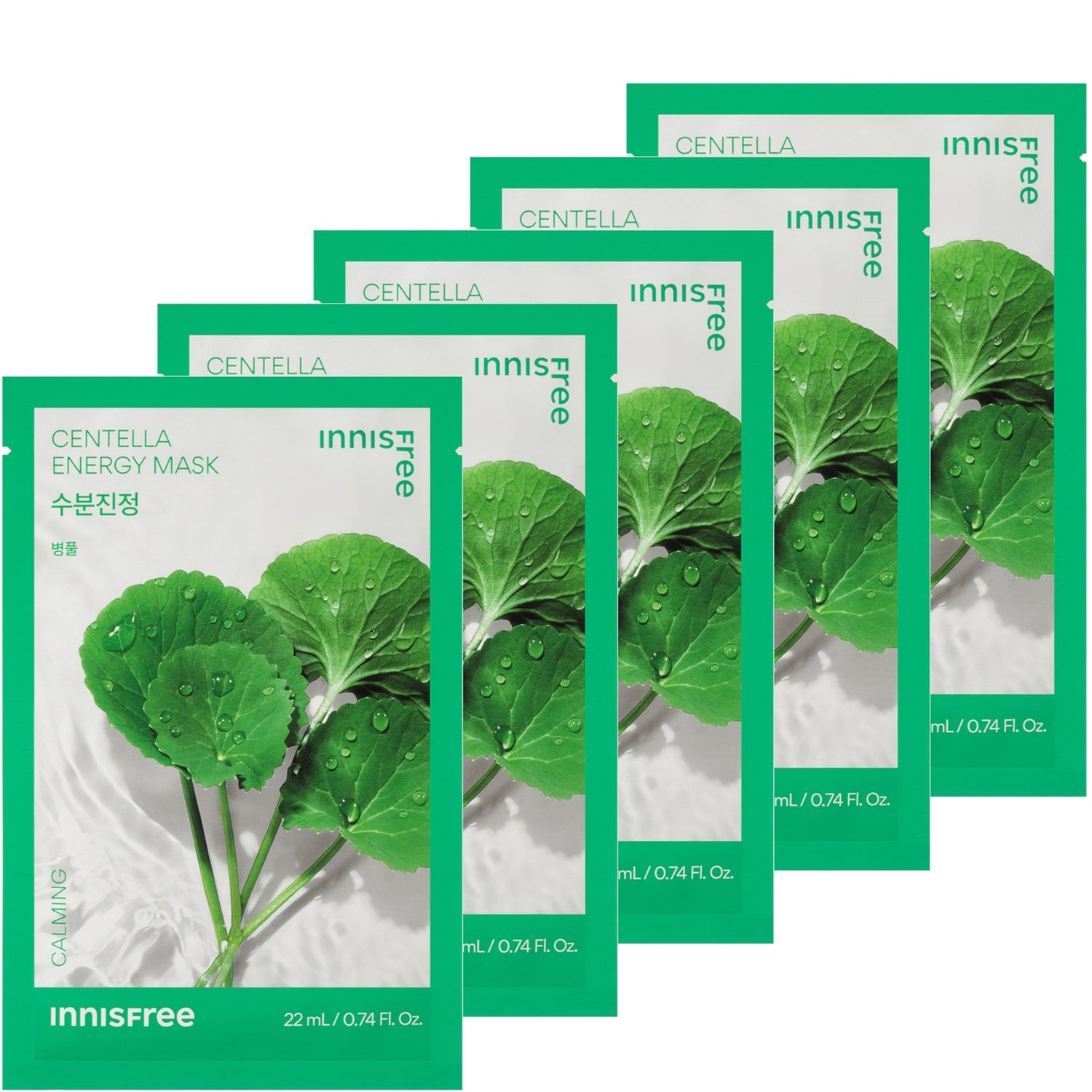 INNISFREE Energy Mask 22ml - Centella (5 Pack)
