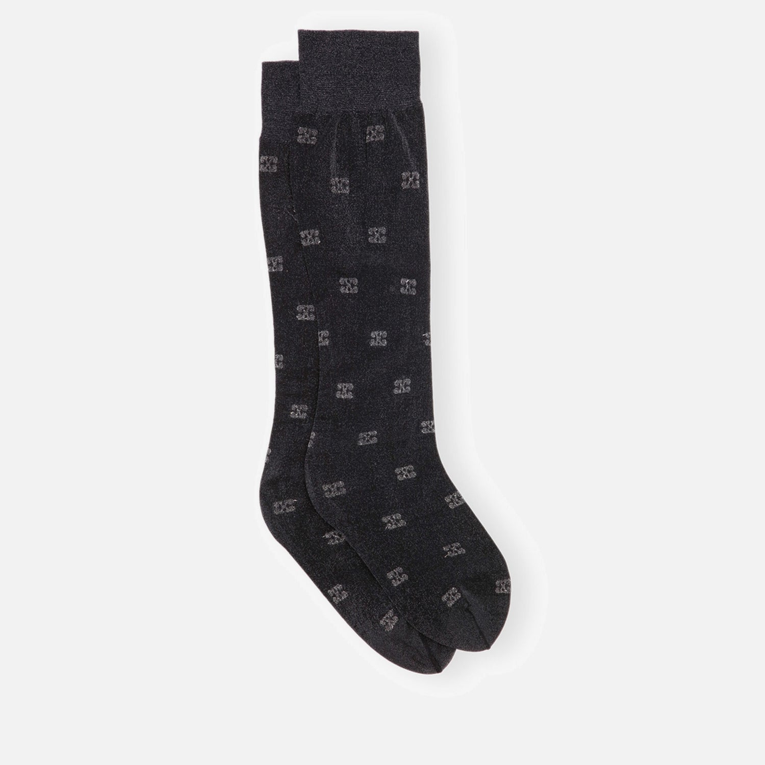 Ganni Butterfly Lace Glitter Mesh Socks