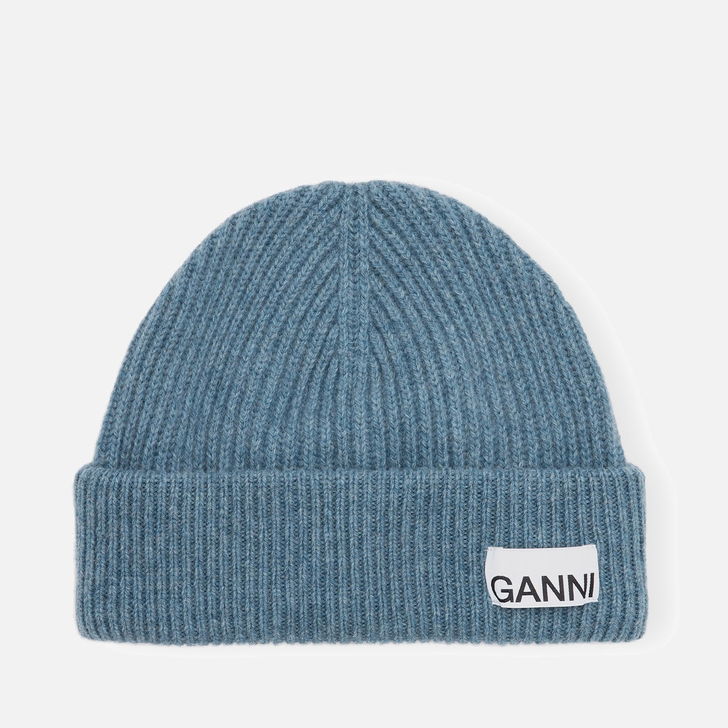 Ganni Light Structured Rib Knit Beanie