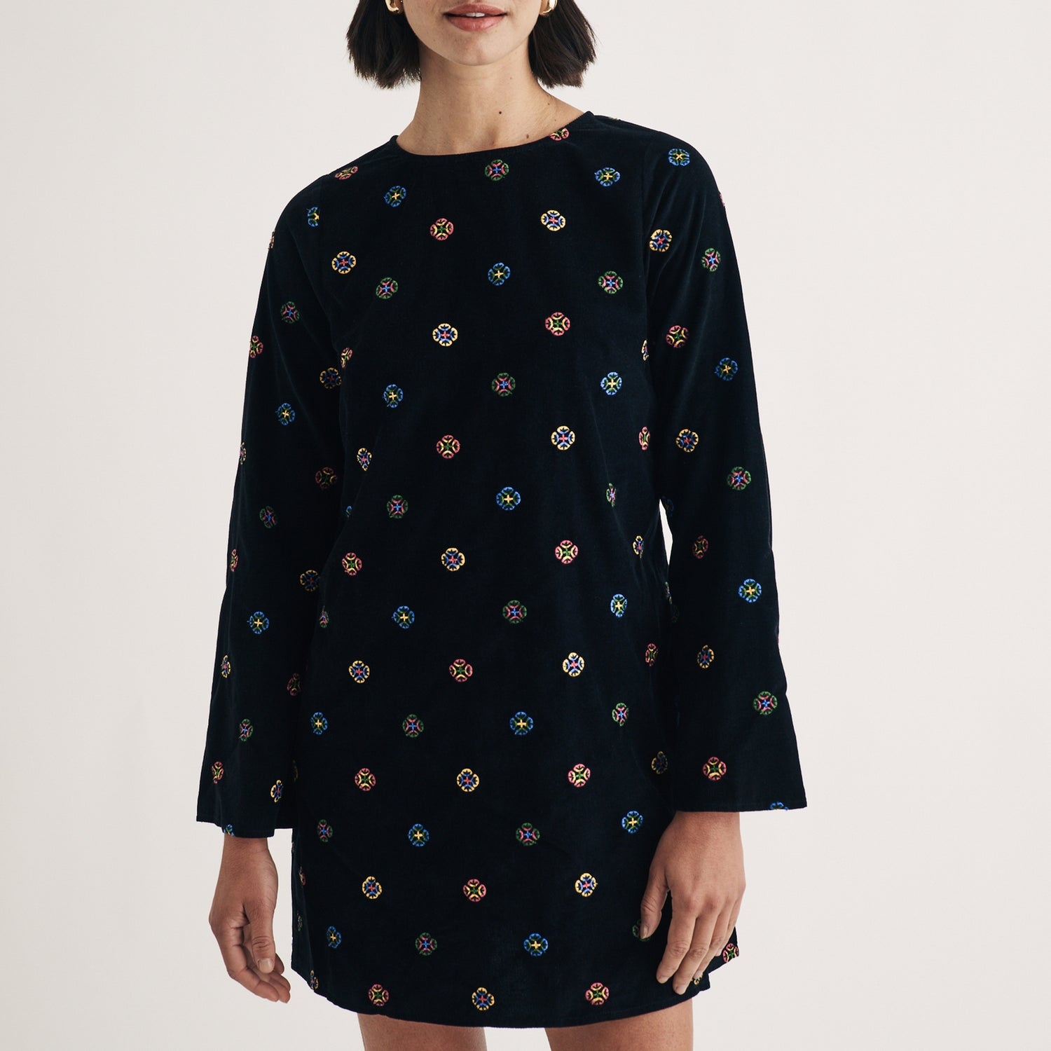 Nobody's Child Sarajevo Embroidered Cotton Mini Dress - UK 14
