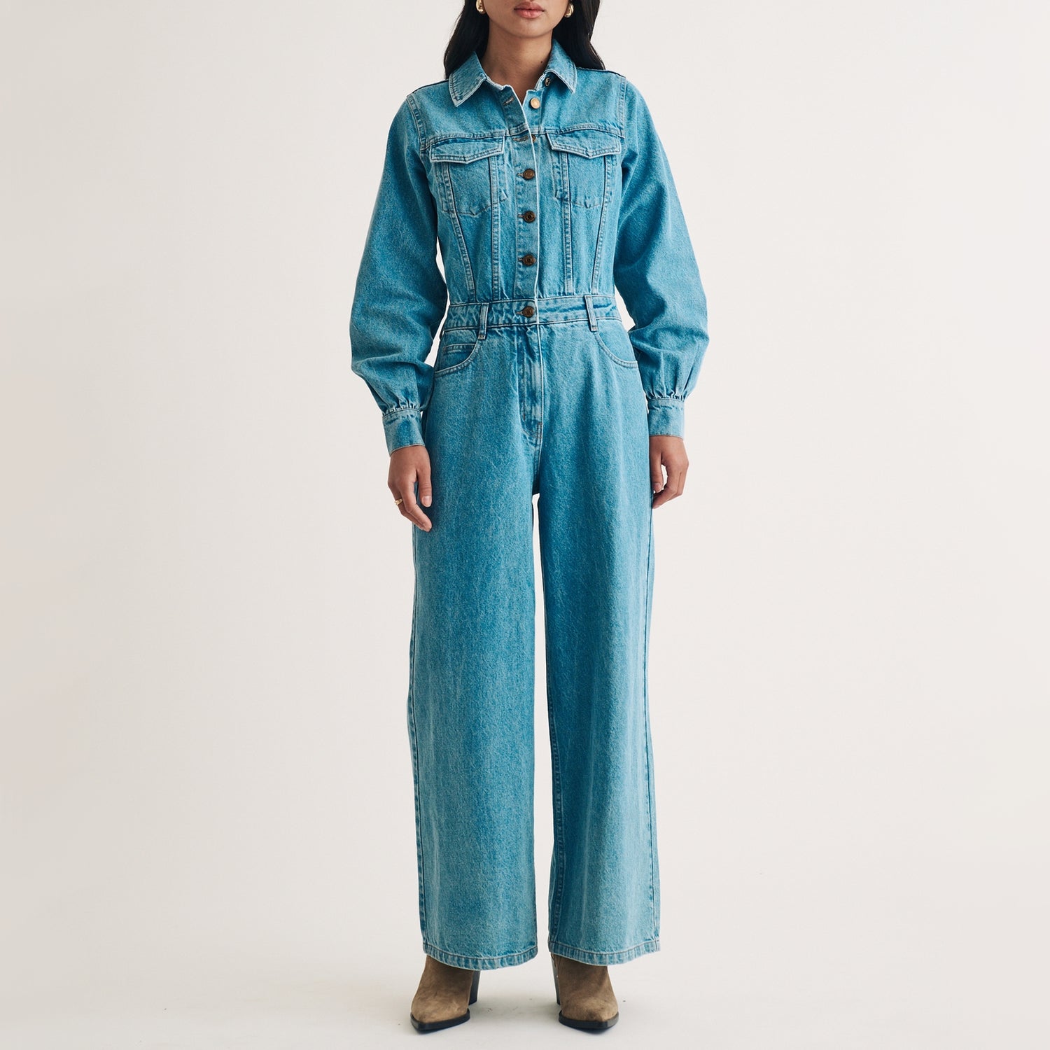 Nobody's Child Dublin Organic Denim Jumpsuit - UK 6