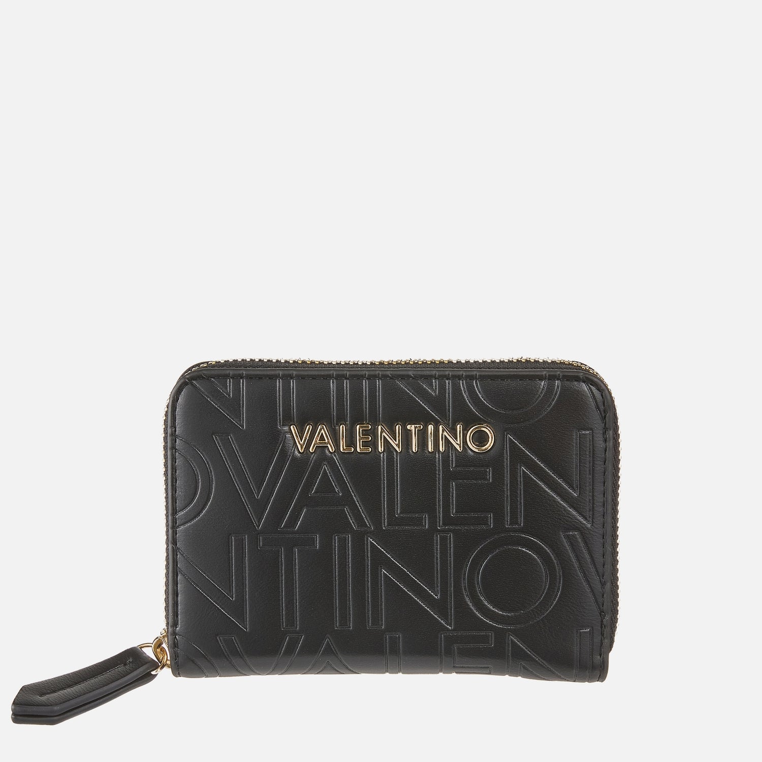Valentino Lio Re Zip Around Faux Leather Wallet
