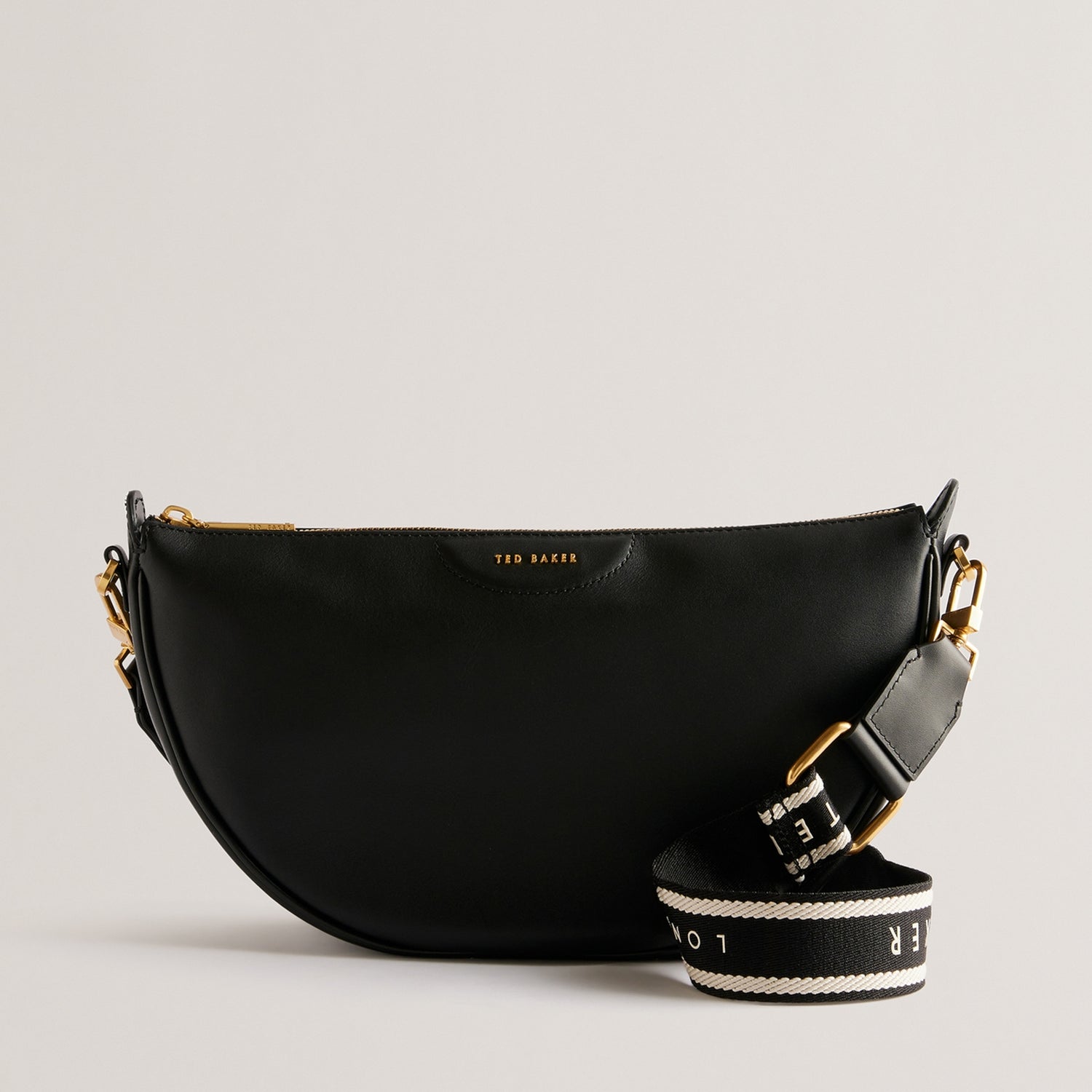 Ted Baker Essina Leather Half Moon Crossbody Bag
