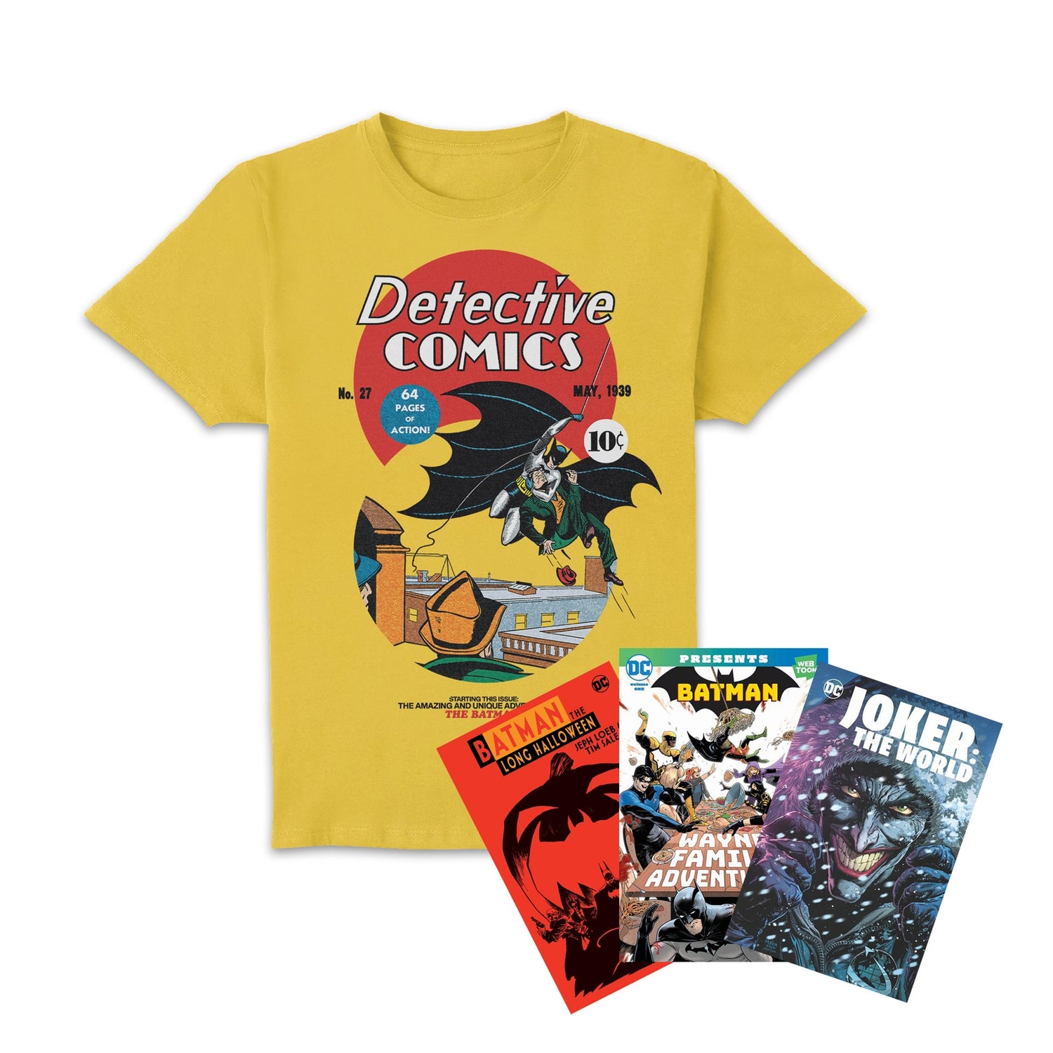 Batman Core Detective Comics 27  Men's T-Shirt - Yellow