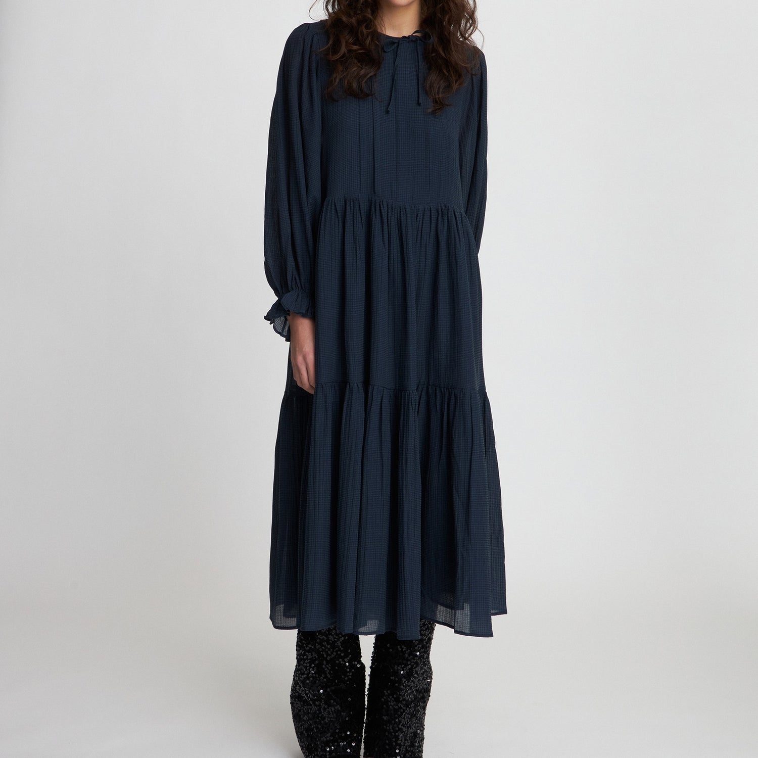 Stella Nova Crispy Woven Midi Dress - DK 38/UK 12