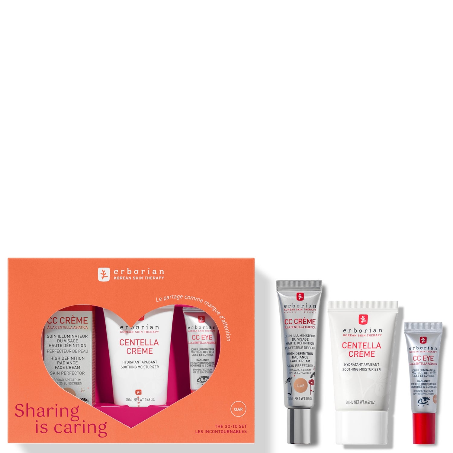 Erborian Kit CC Routine x Centella Cream (Various Shades)