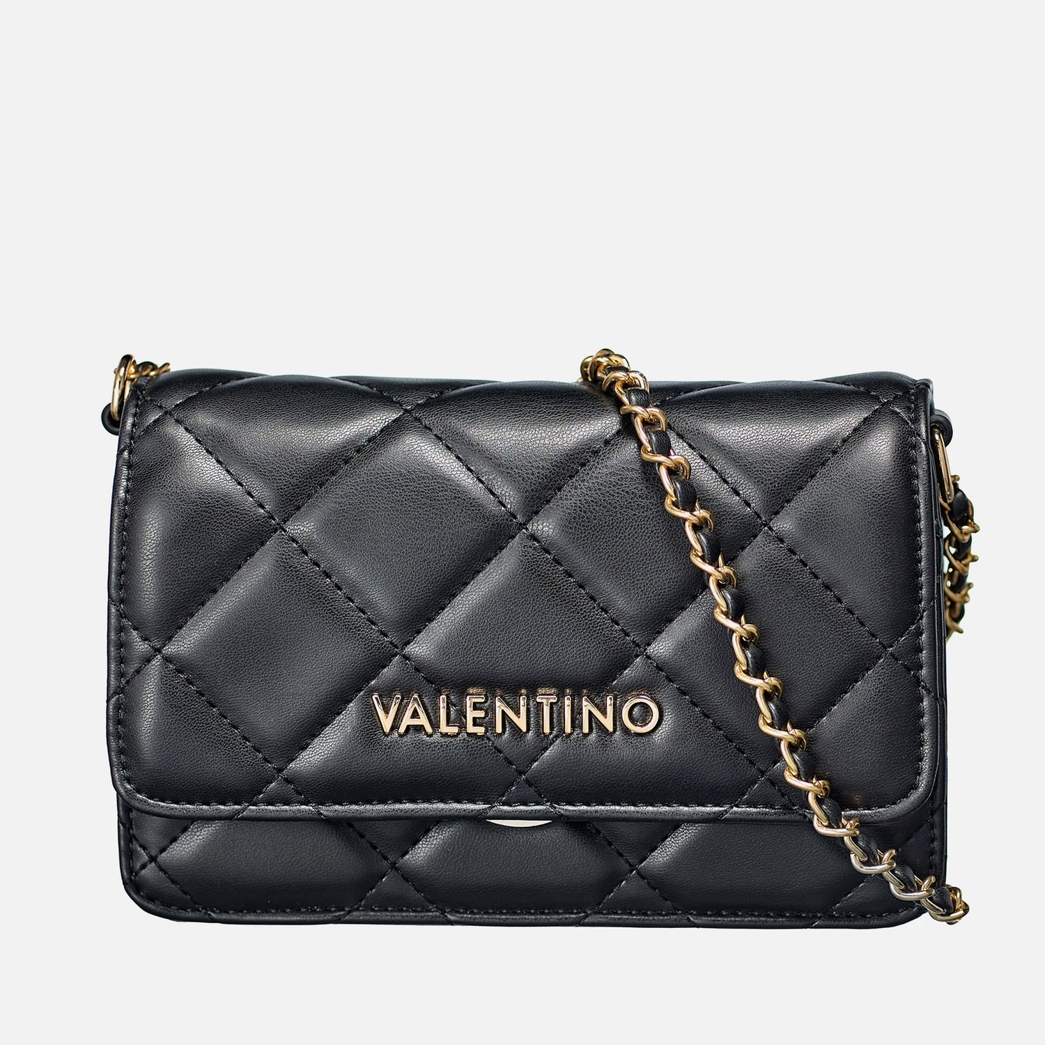 Valentino Ocarina Quilted Faux Leather Flap Bag 