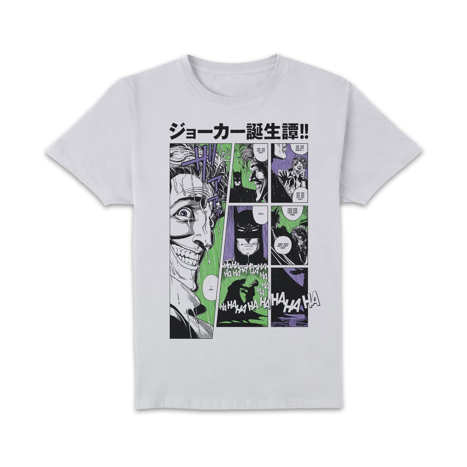 Joker Manga ha ha Unisex T Shirt White M