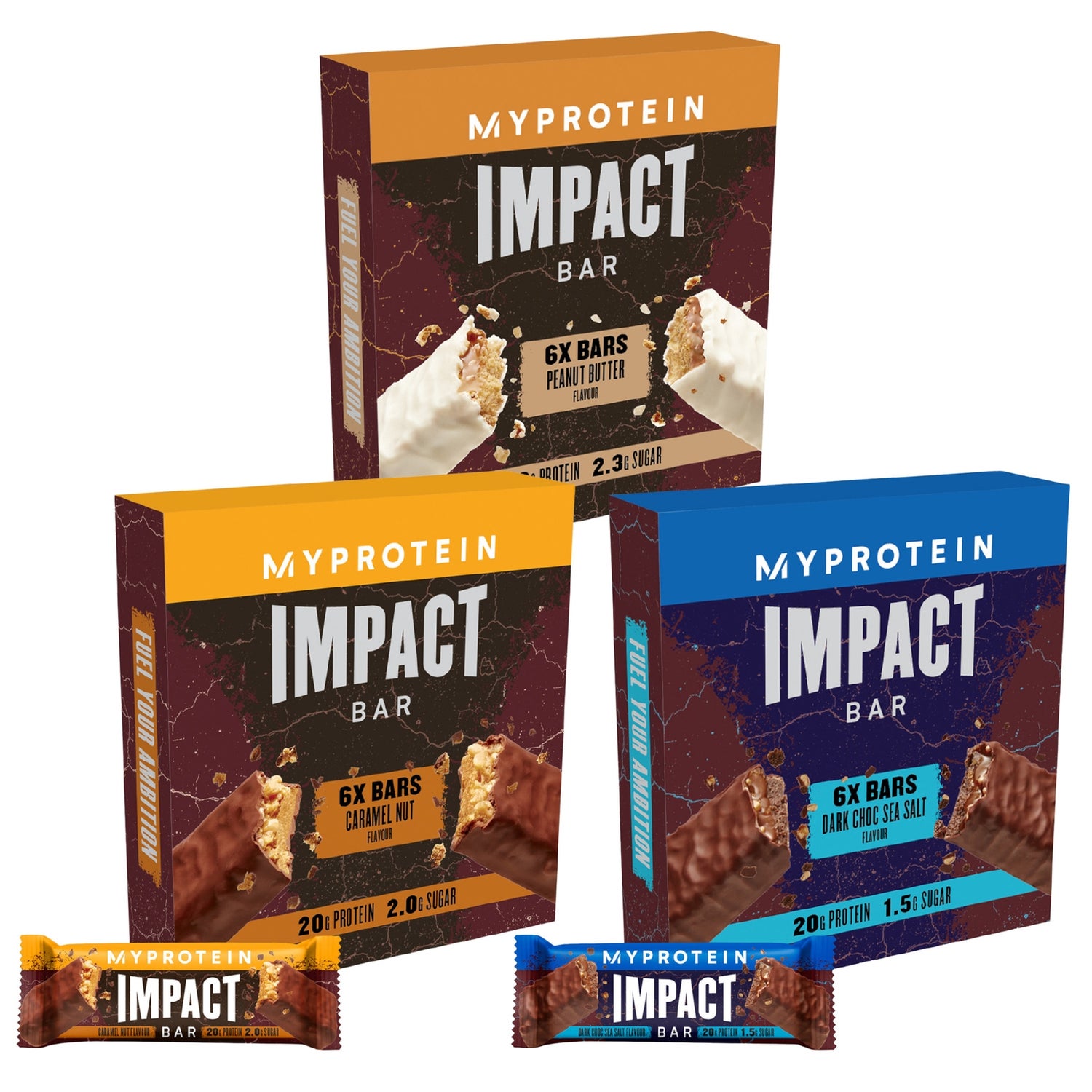 Impact Protein Bar Mix & Match Triple Pack - White Chocolate Peanut - White Chocolate Peanut - White Chocolate Peanut