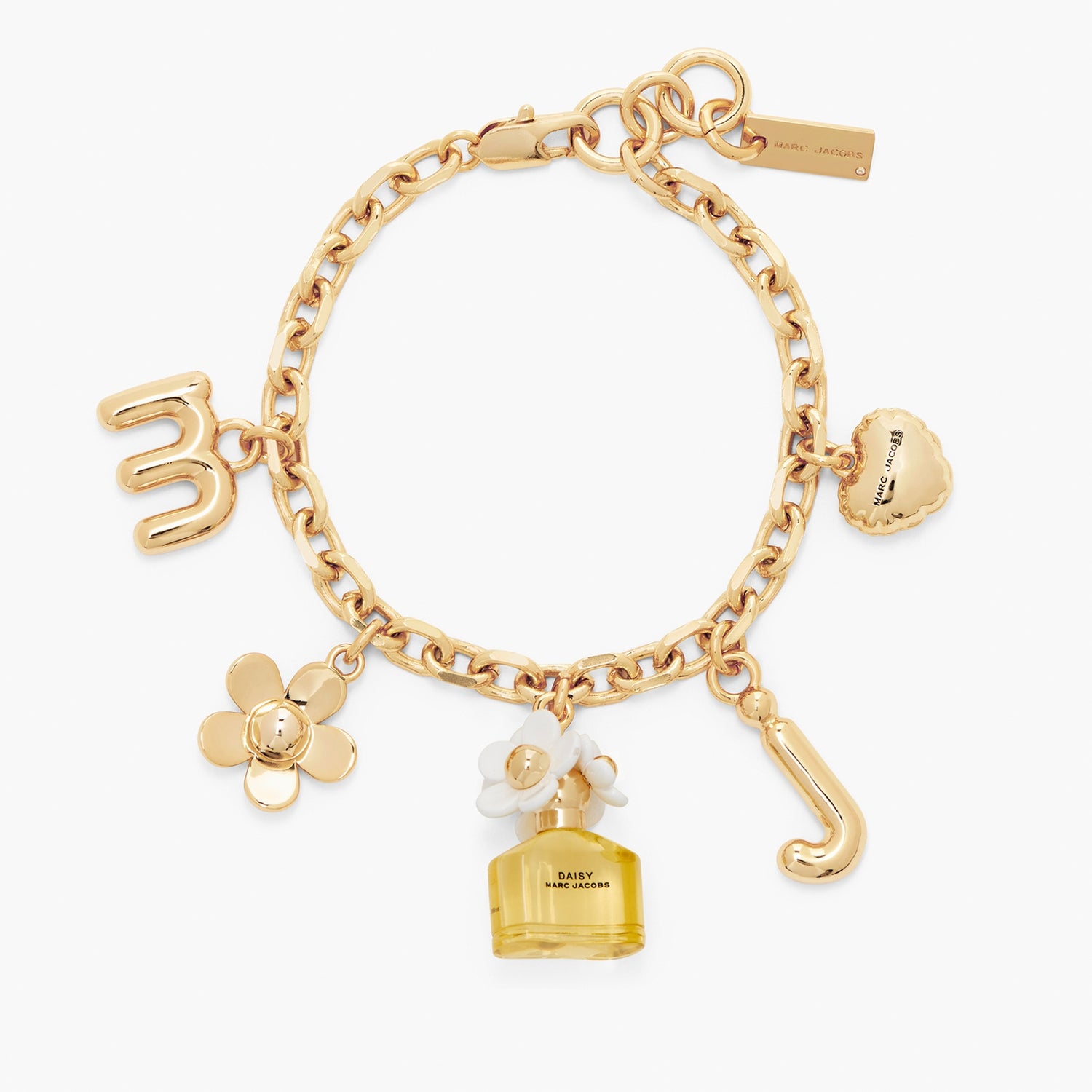 Marc Jacobs Daisy Gold-Plated Charm Bracelet