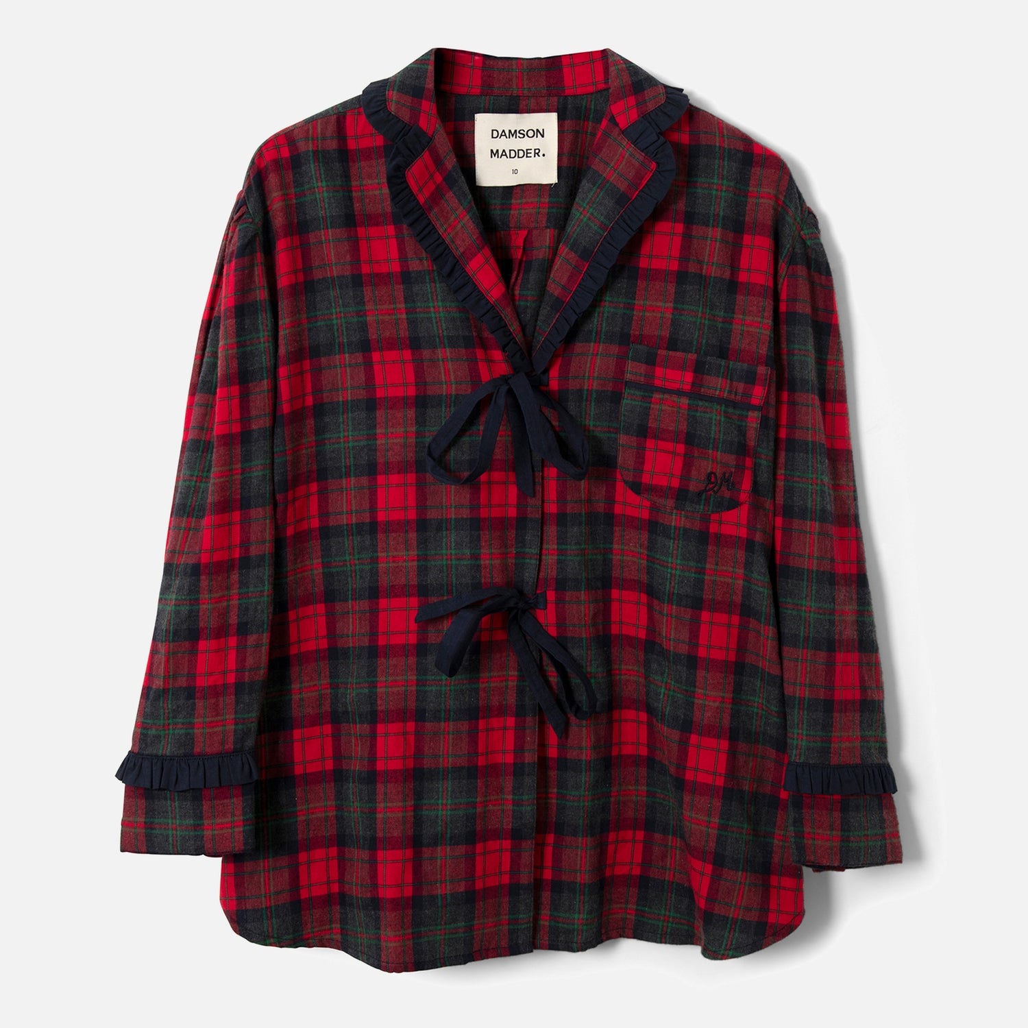 Damson Madder Antonella Cotton-Flannel Pyjamas