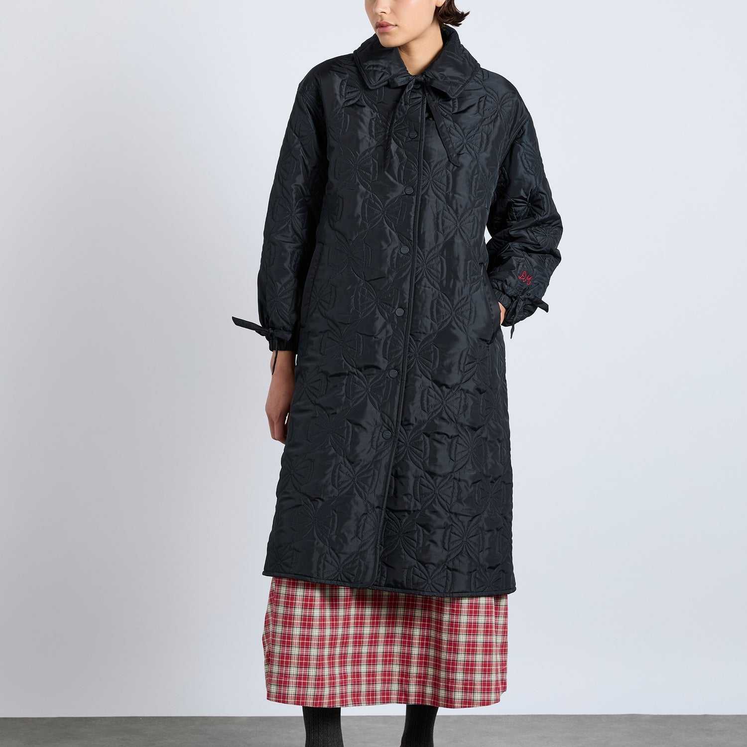 Damson Madder Aubrey Quilted Shell Coat