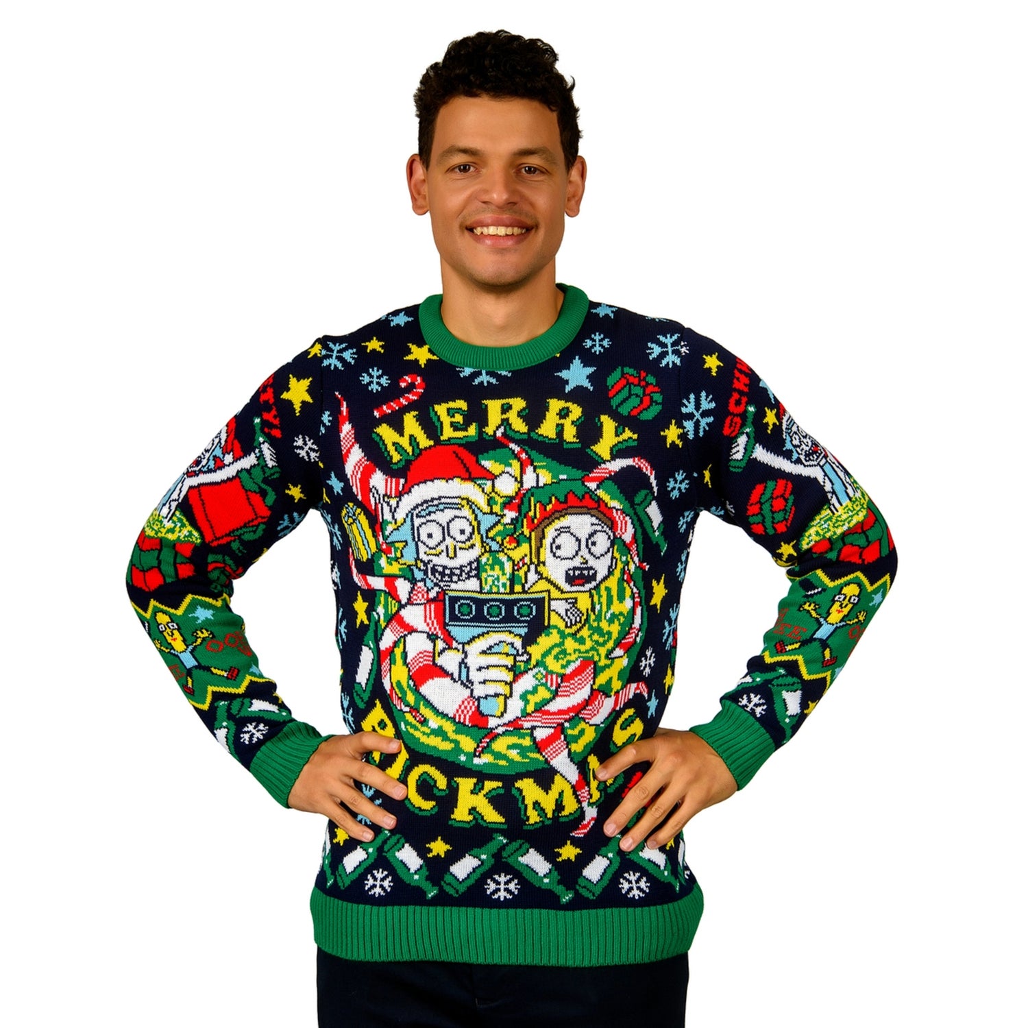 Rick and morty knit sweater shop