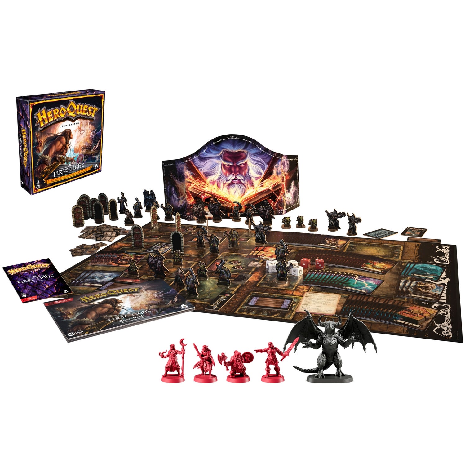 Avalon Hill HeroQuest First Light Game System, Fantasy Adventure Strategy Board Game, Ages 14+