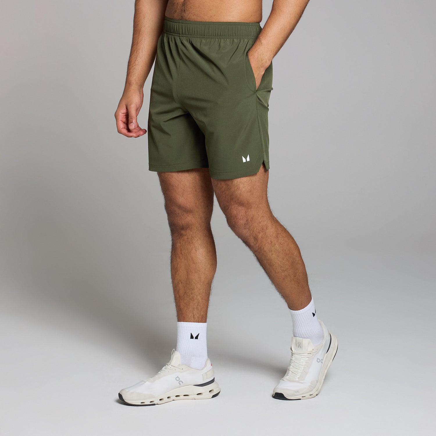 Short tissé avec entrejambe de 18 cm MP Active pour hommes – Kaki foncé - XL