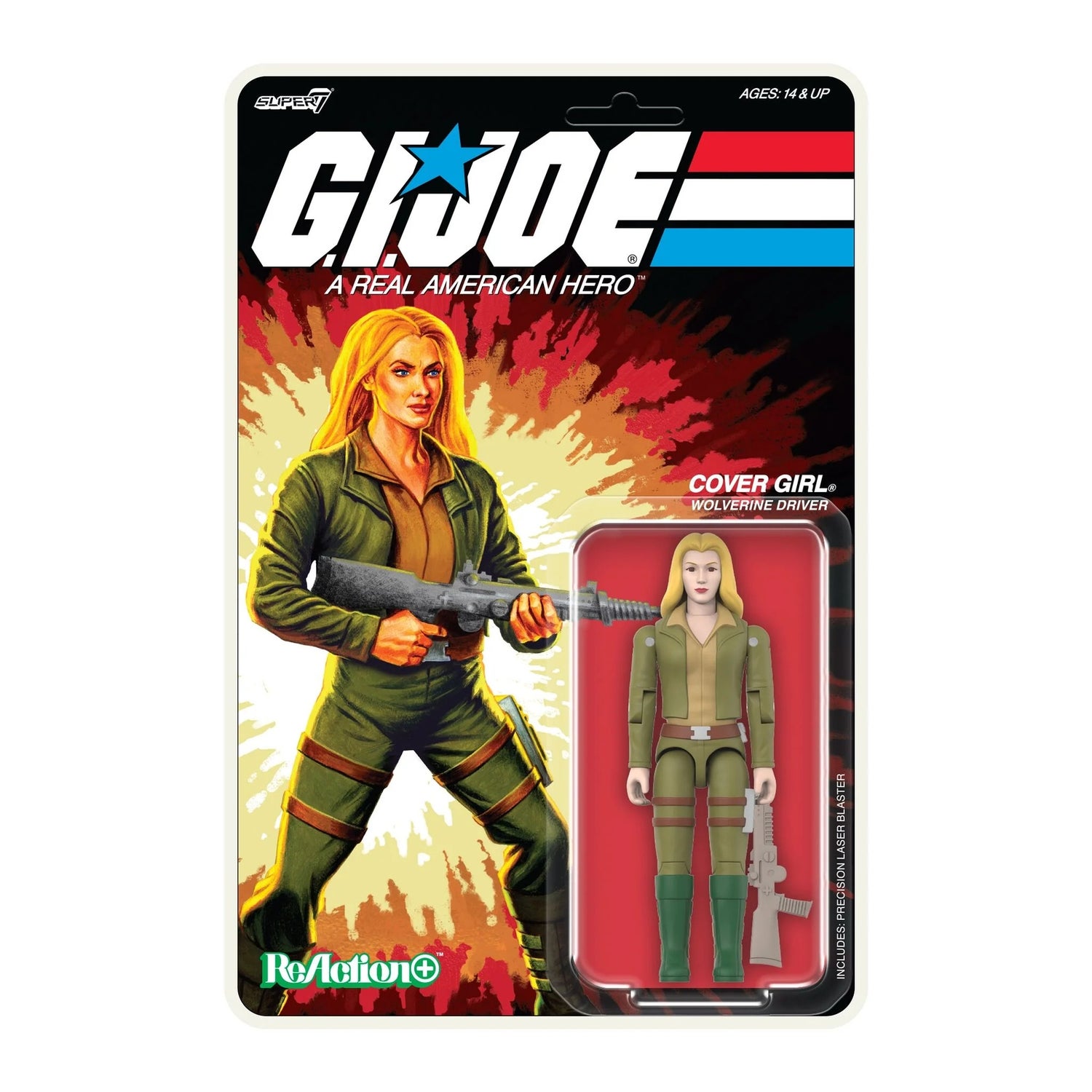 Super7 G.I. Joe ReAction+ Wave 1 - Cover Girl (Blonde) Action Figure