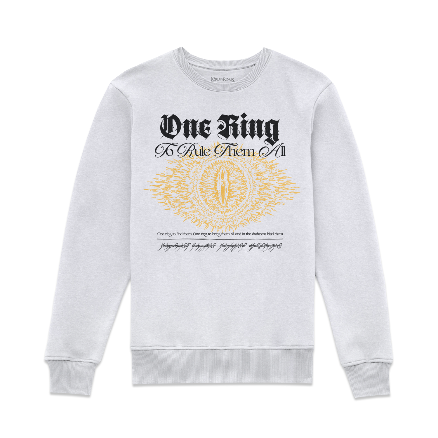 Lord Of The Rings One Ring Sweatshirt - White