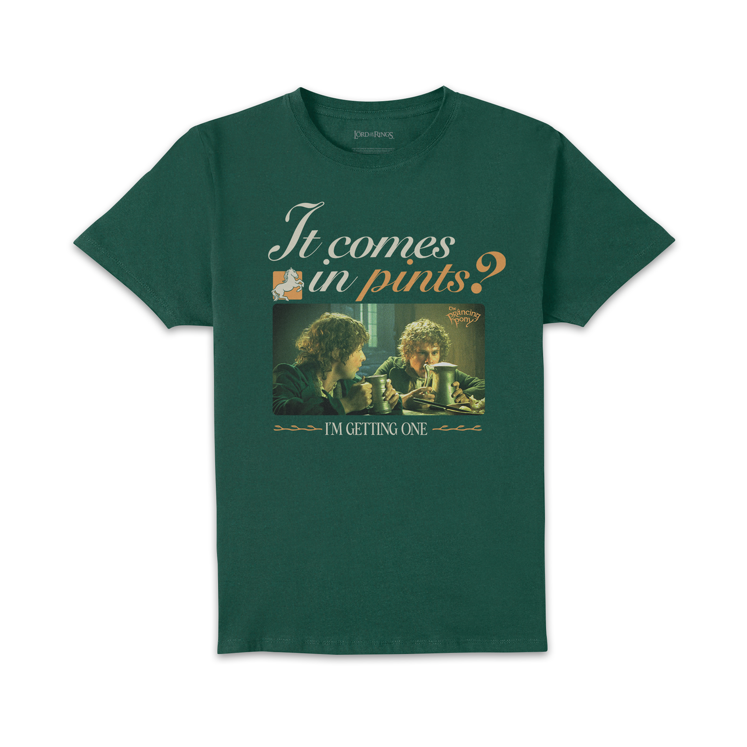 Lord Of The Rings It Comes In Pints Unisex T-Shirt - Green