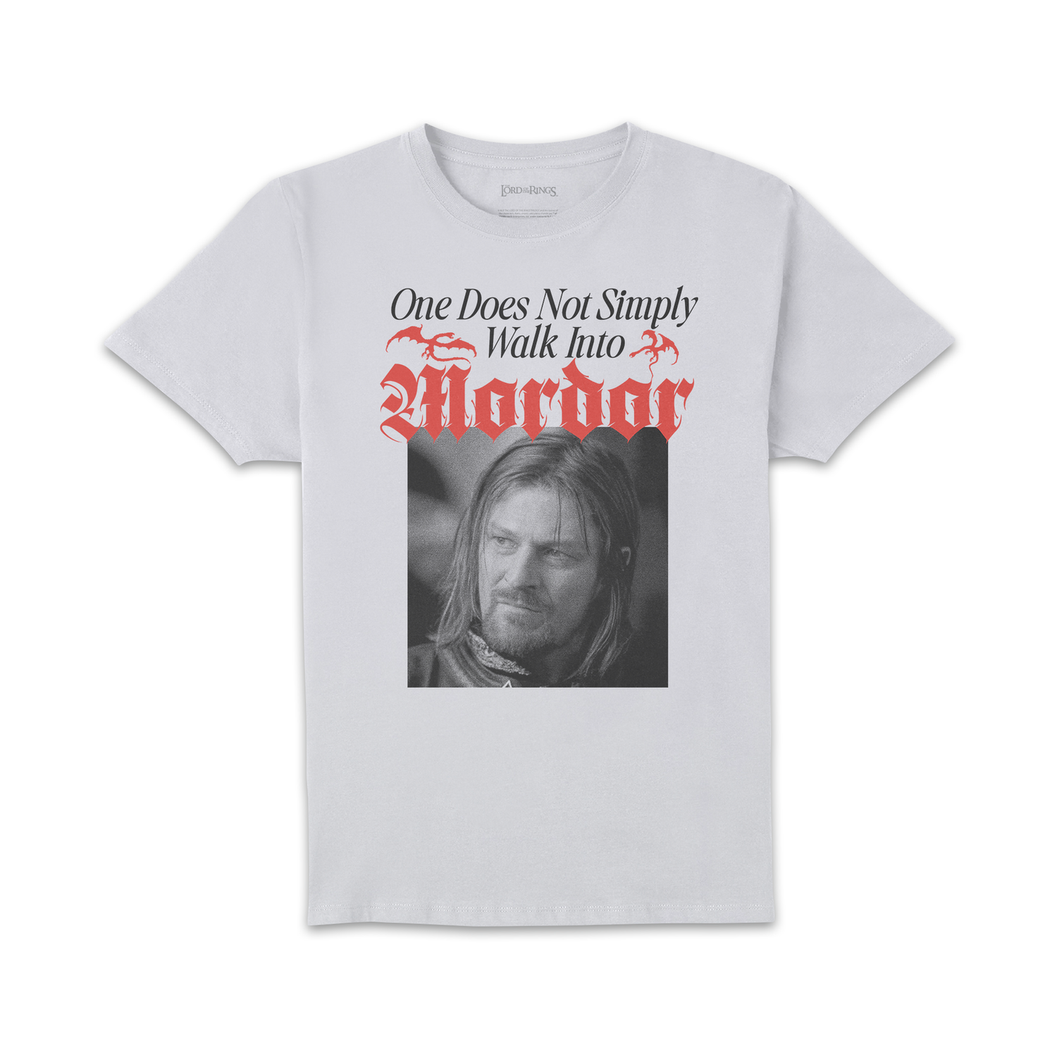 Lord Of The Rings Walk Into Mordor Unisex T-Shirt - White