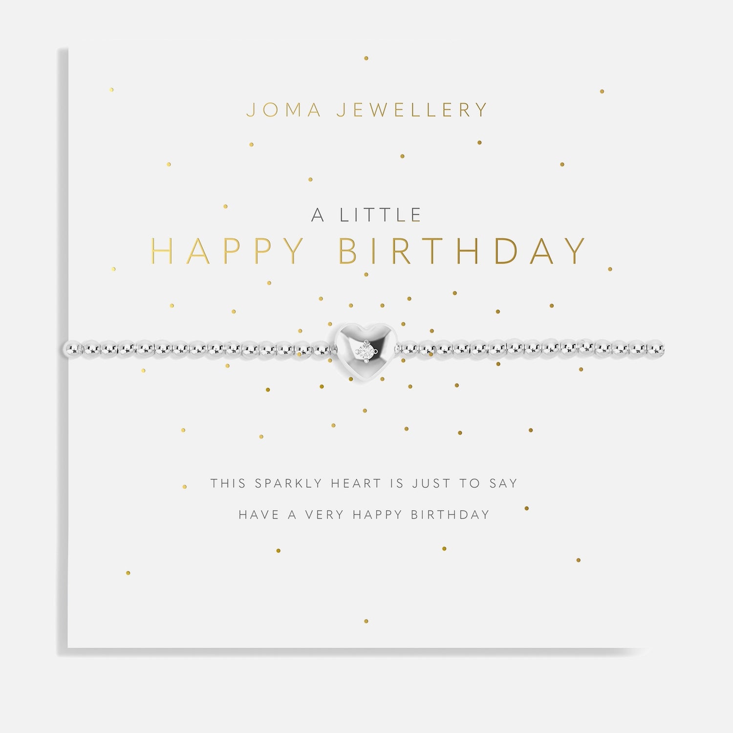 Joma Jewellery A Little Happy Birthday Silver-Plated Bracelet