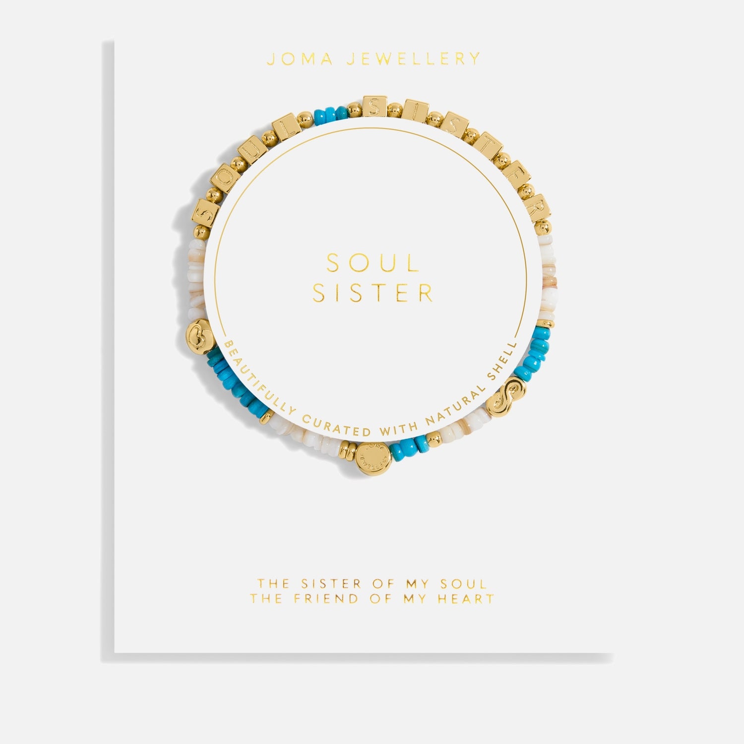 Joma Jewellery Words To Live By Soul Sister Gold-Plated Bracelet