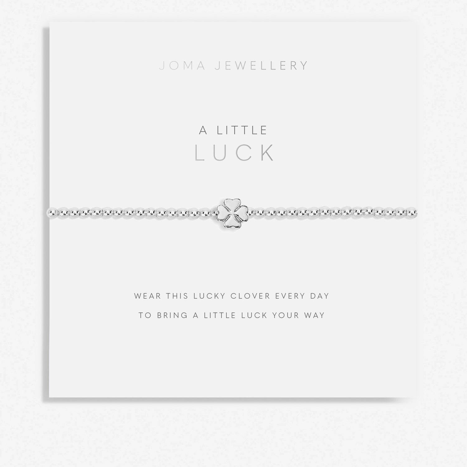 Joma Jewellery A Little Luck Silver-Plated Bracelet