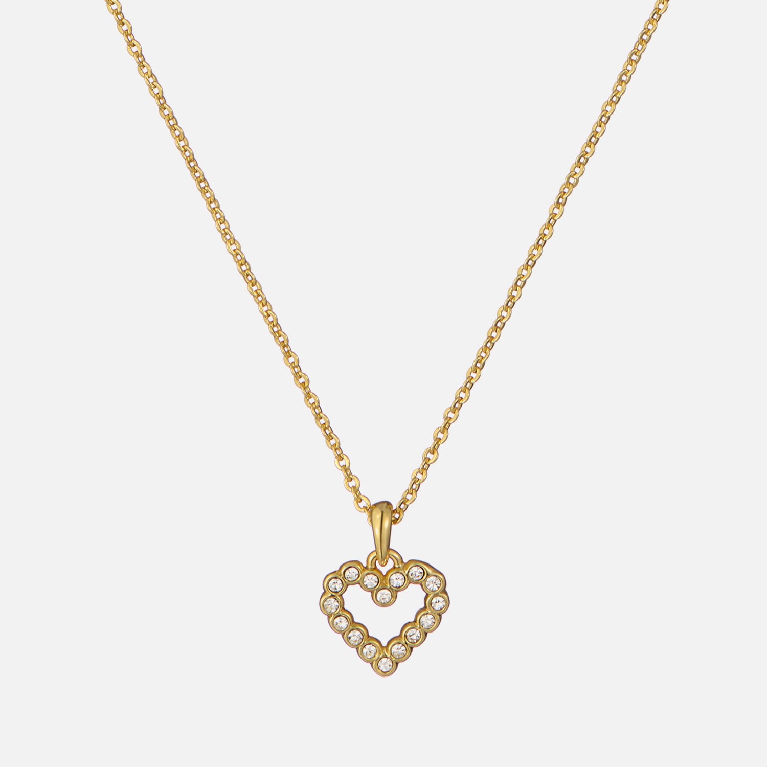 Ted Baker Amore Halo Gold-Plated Heart Necklace