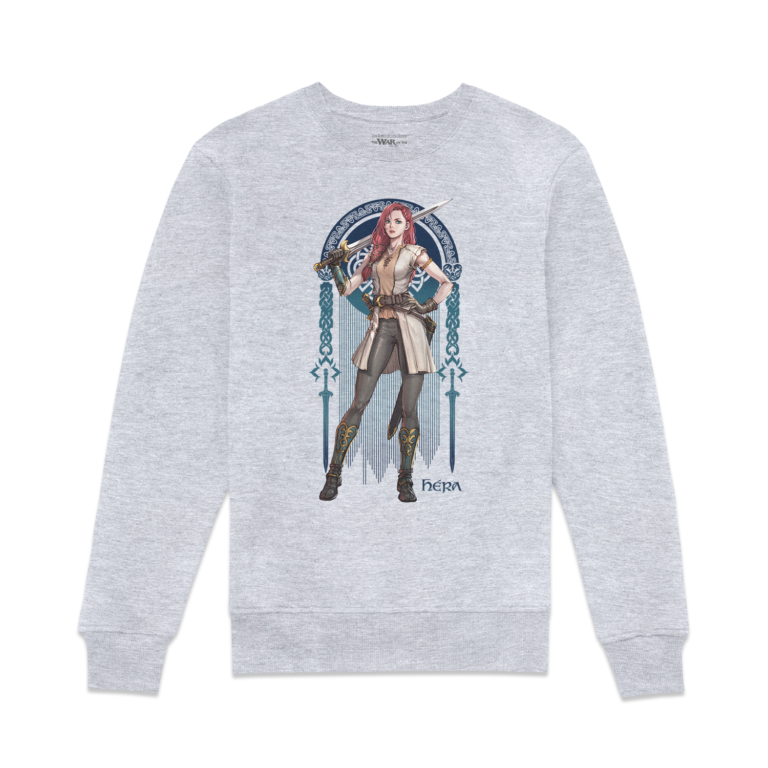 Lord Of The Rings The War of Rohirrim Hera Pose Sweatshirt Grey Clothing Zavvi UK