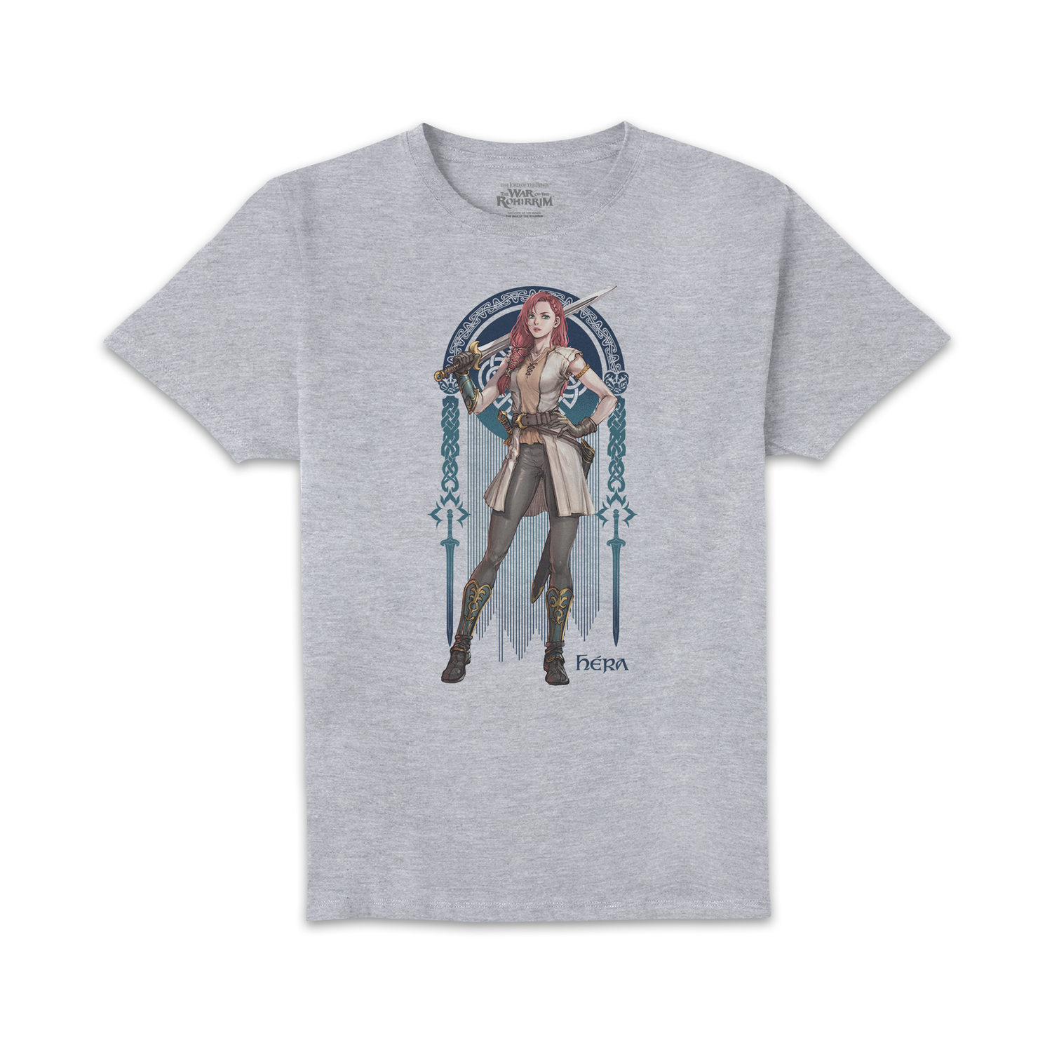 Lord Of The Rings The War of Rohirrim Hera Pose Unisex T-Shirt - Grey