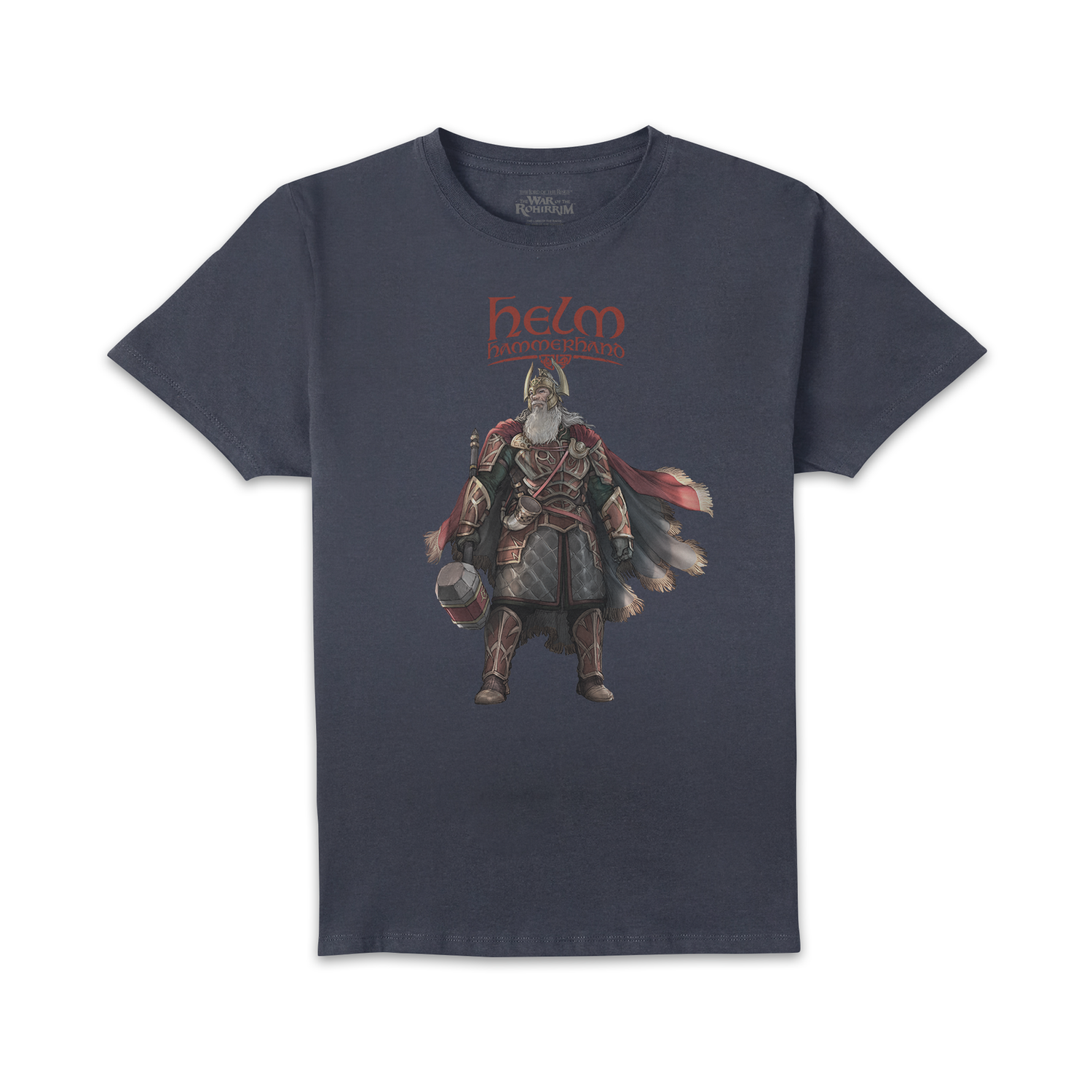 Lord Of The Rings Helm Pose Men's T-Shirt - Navy