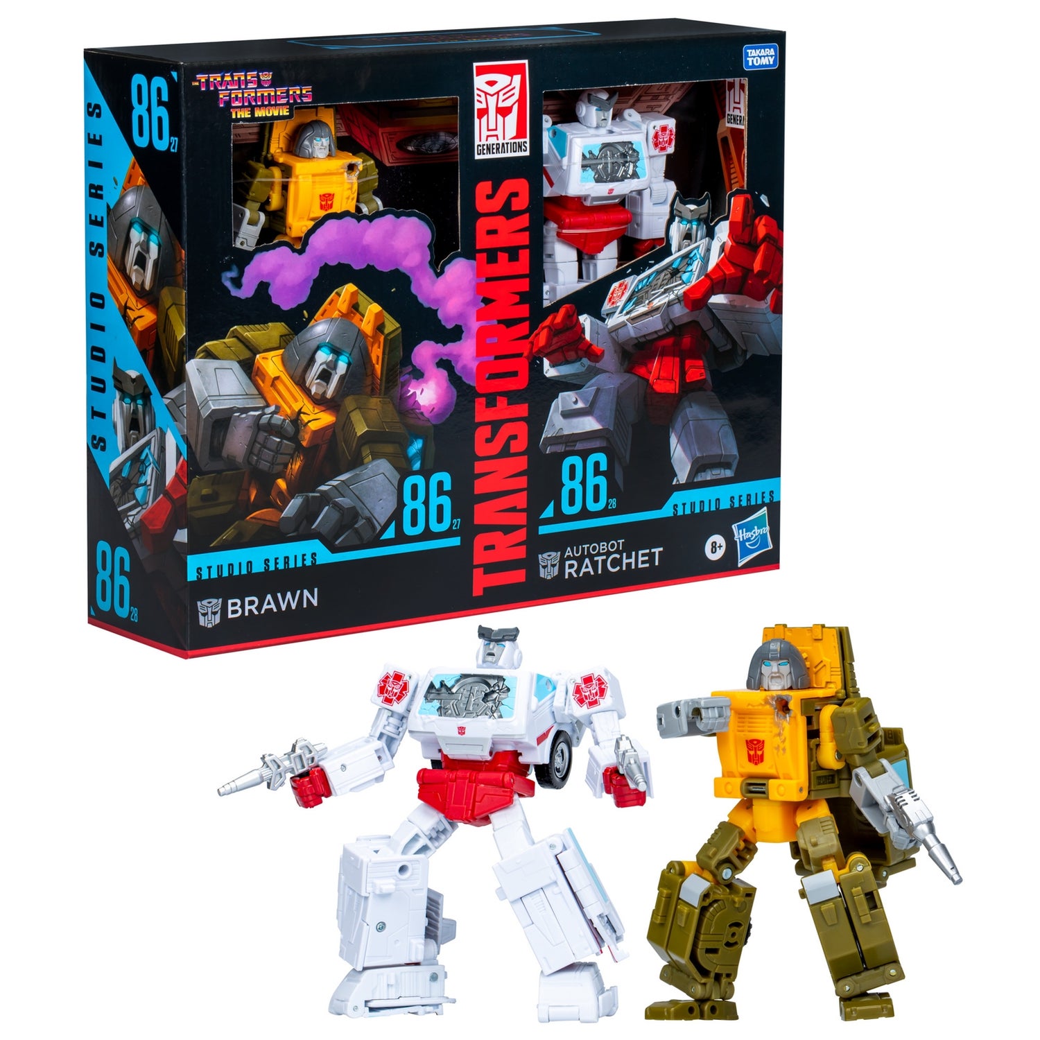 Transformers Studio Series Deluxe The Transformers: The Movie Brawn & Autobot Ratchet