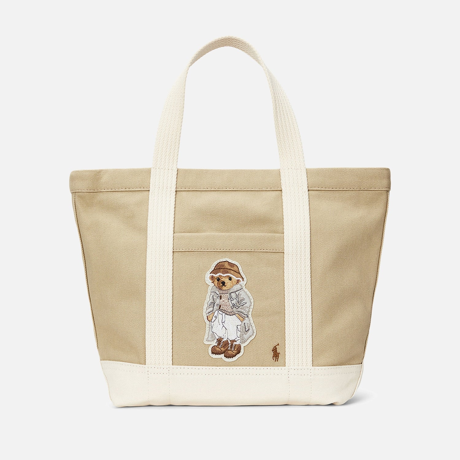 Polo Ralph Lauren Women's Toggle Bear Small Tote - Tan/Ecru