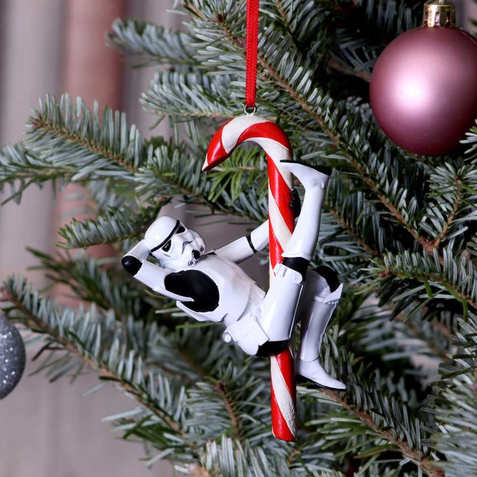 Original Stormtrooper Candy Cane Hanging Ornament 12cm