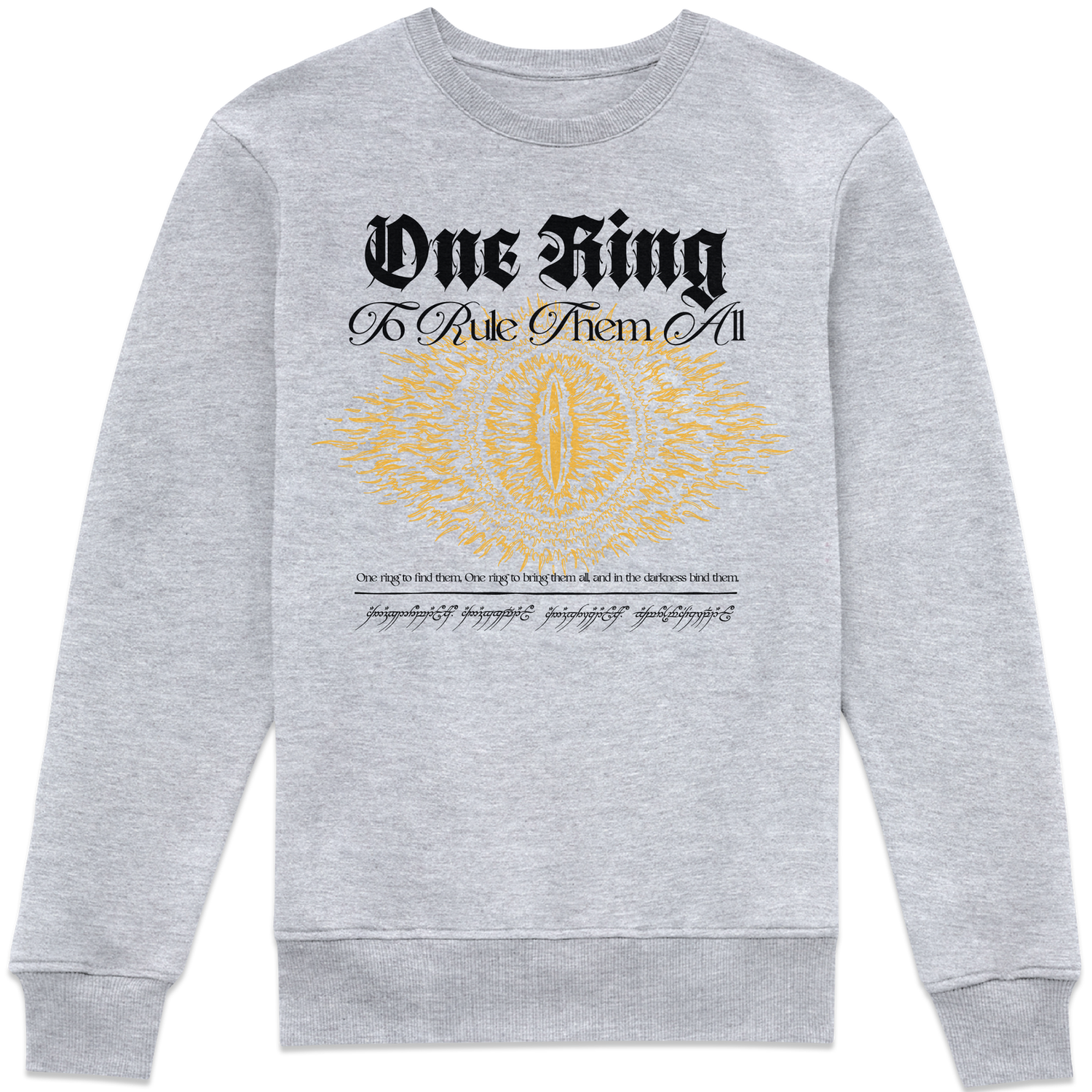 Lord Of The Rings One Ring Sweatshirt - Grey