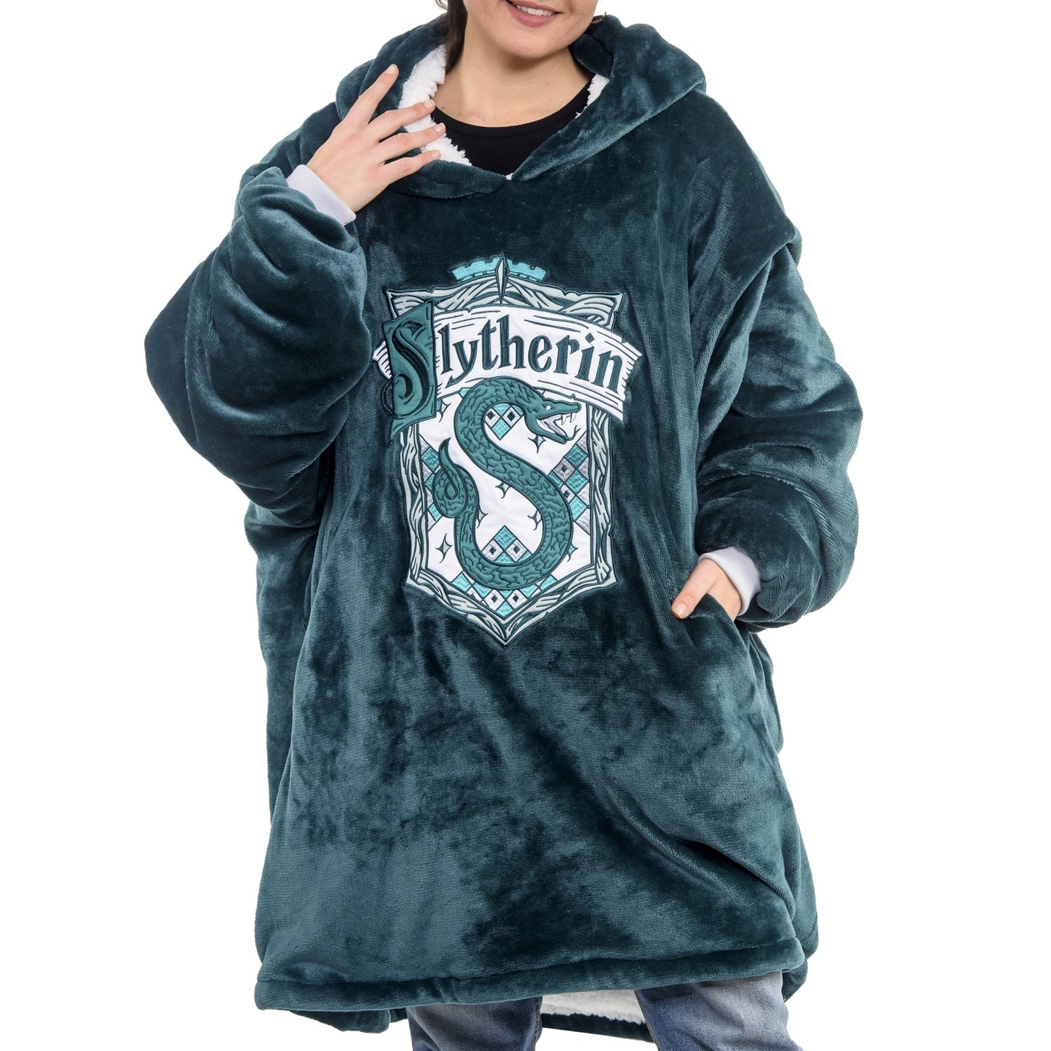 Harry Potter: Slytherin Oversized Hoodie Blanket