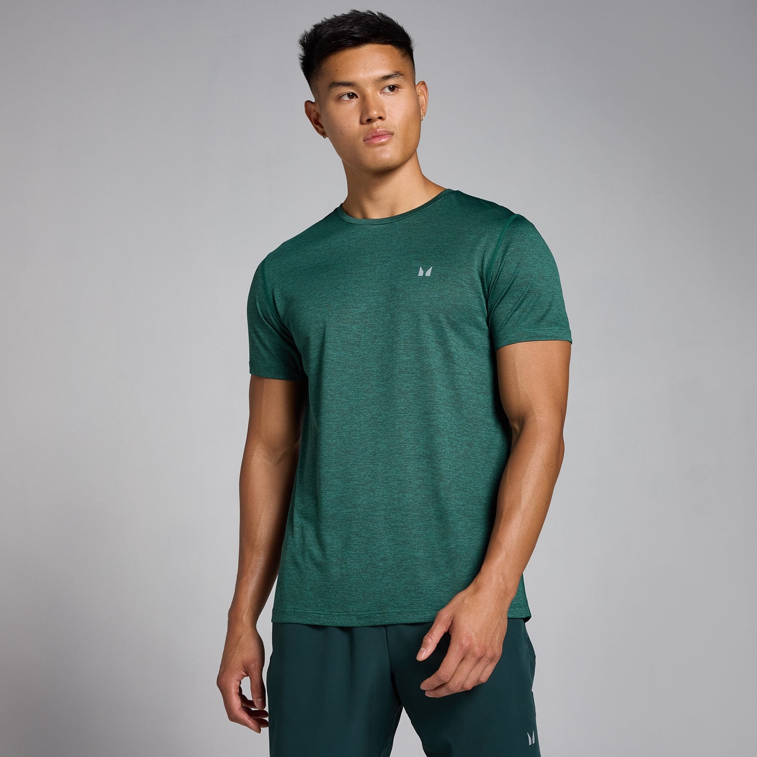 MP Men's Tempo Marl T-Shirt - Deep Green - S