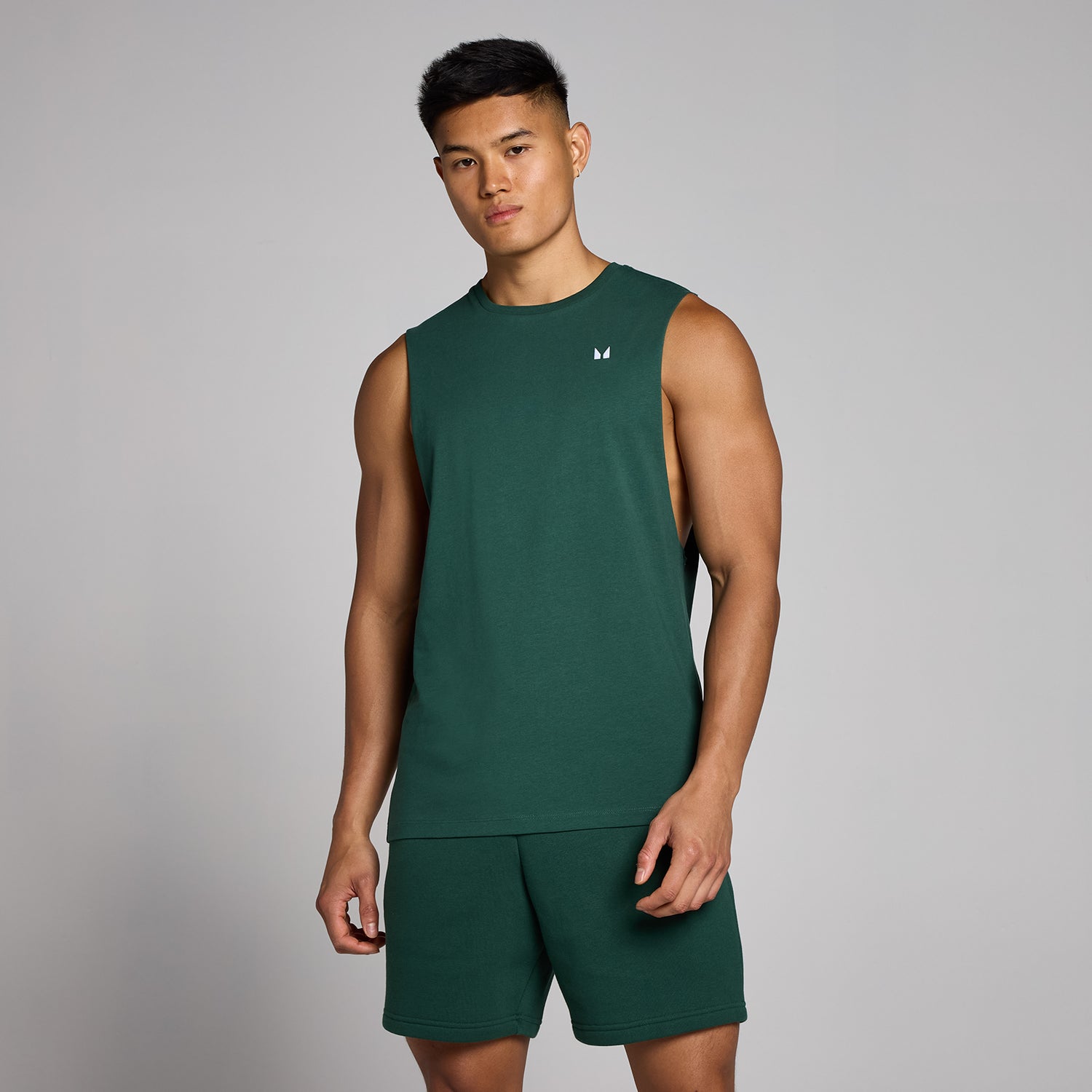 MP Men's Rest Day Drop Armhole Tank - Racing Green - XS