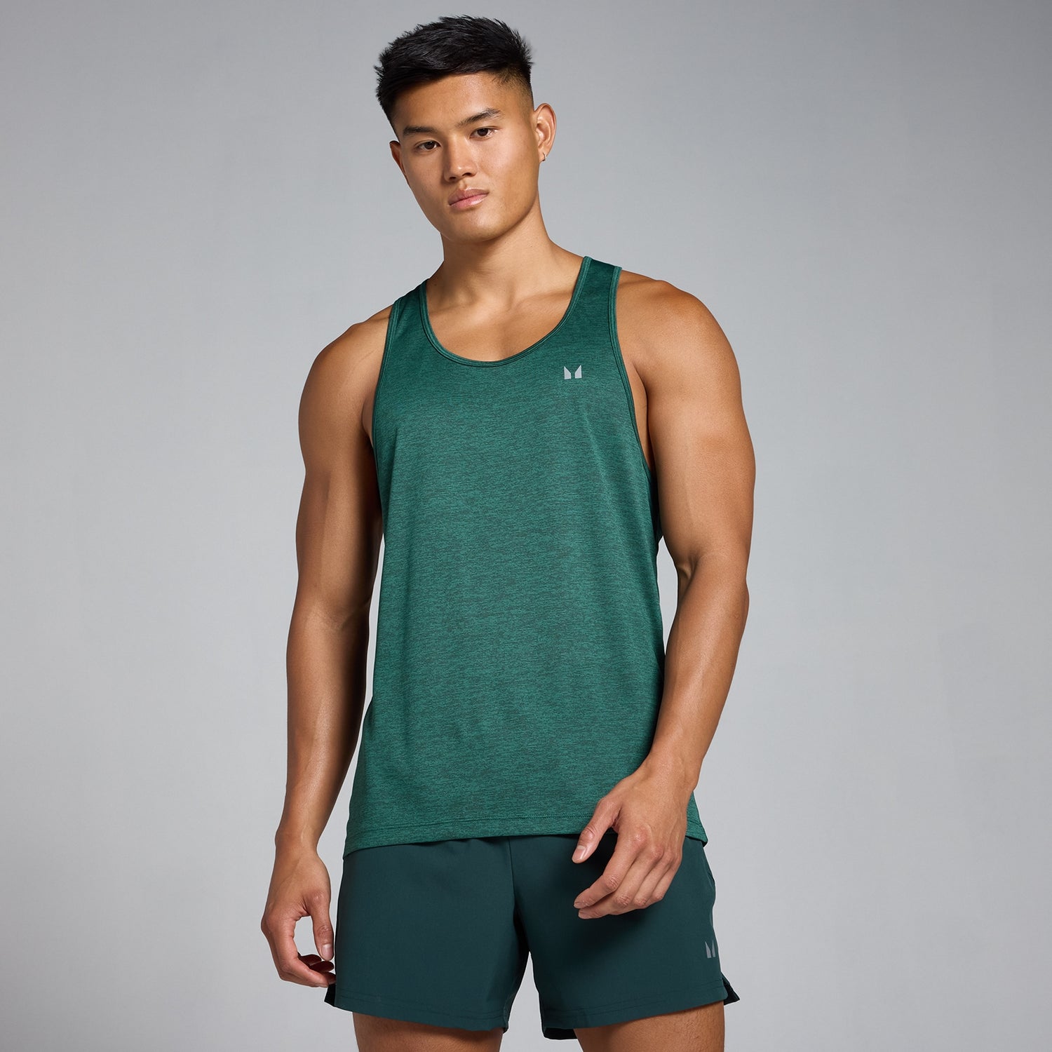 MP Men's Tempo Marl Vest - Deep Green - XS