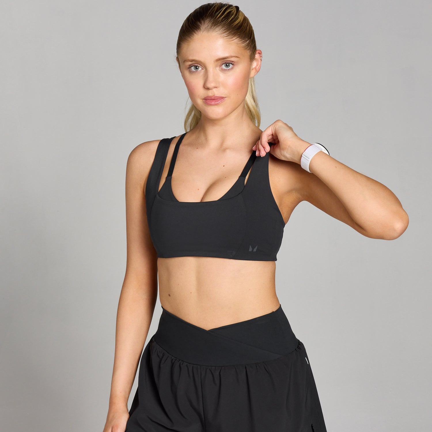 MP Women's Velocity Double Layer Sports Bra - Black - XS